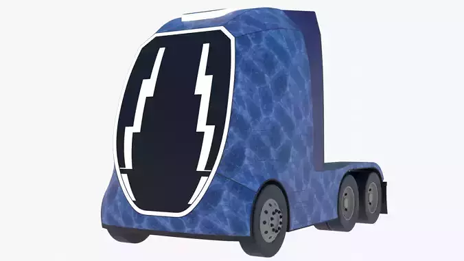 Future semitruck XI PBR 3D model
