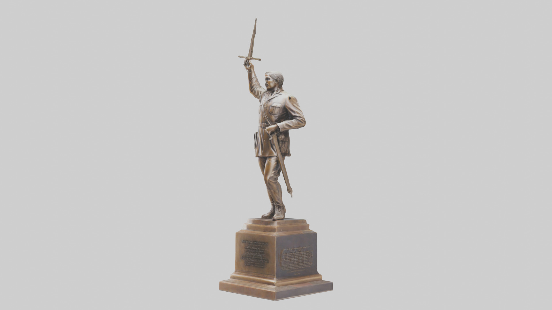 Freedom Through Sacrifice statue model 3D model_8