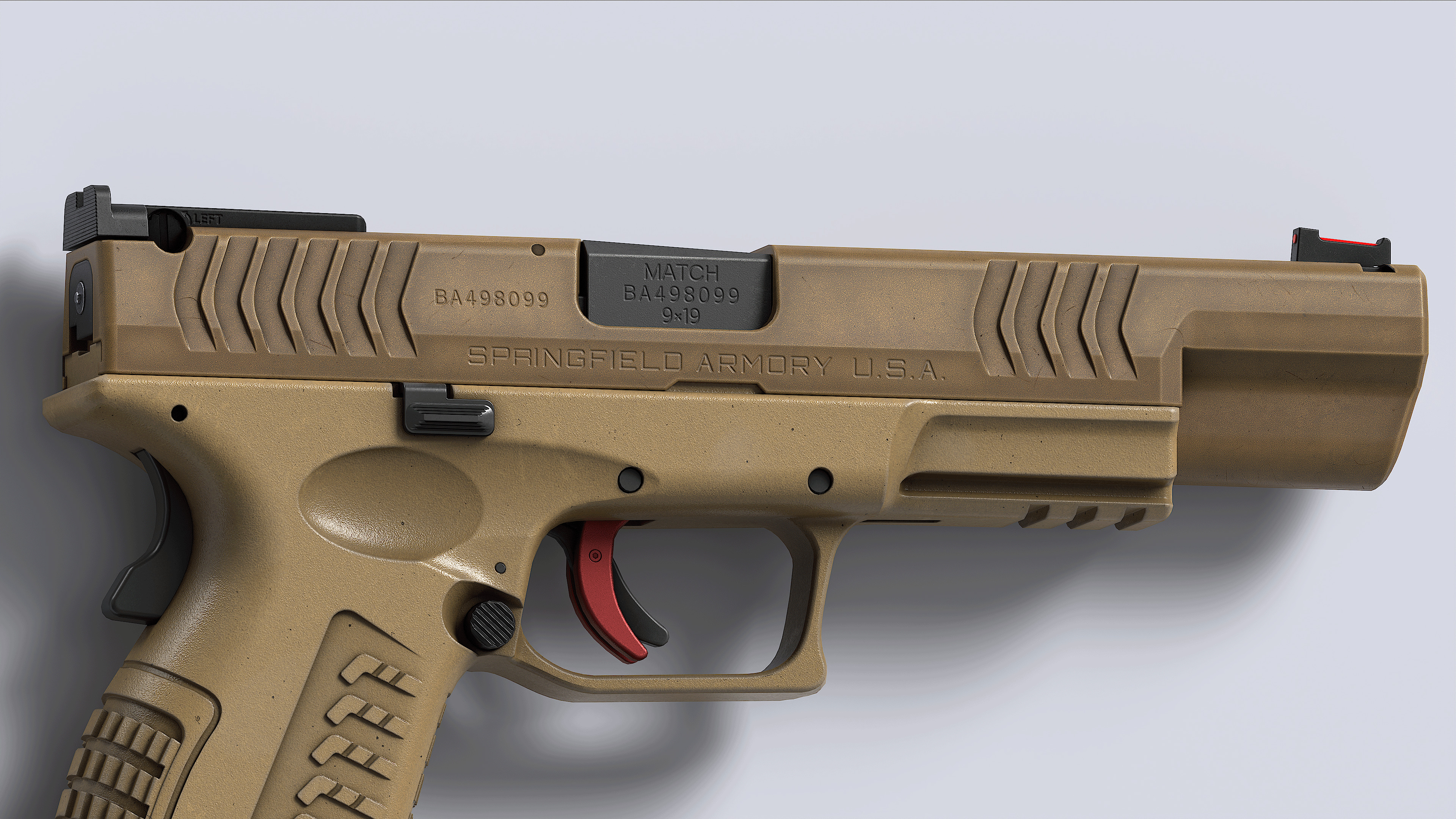 Springfield Armory XD M Elite Var 2 Low-poly 3D model_16