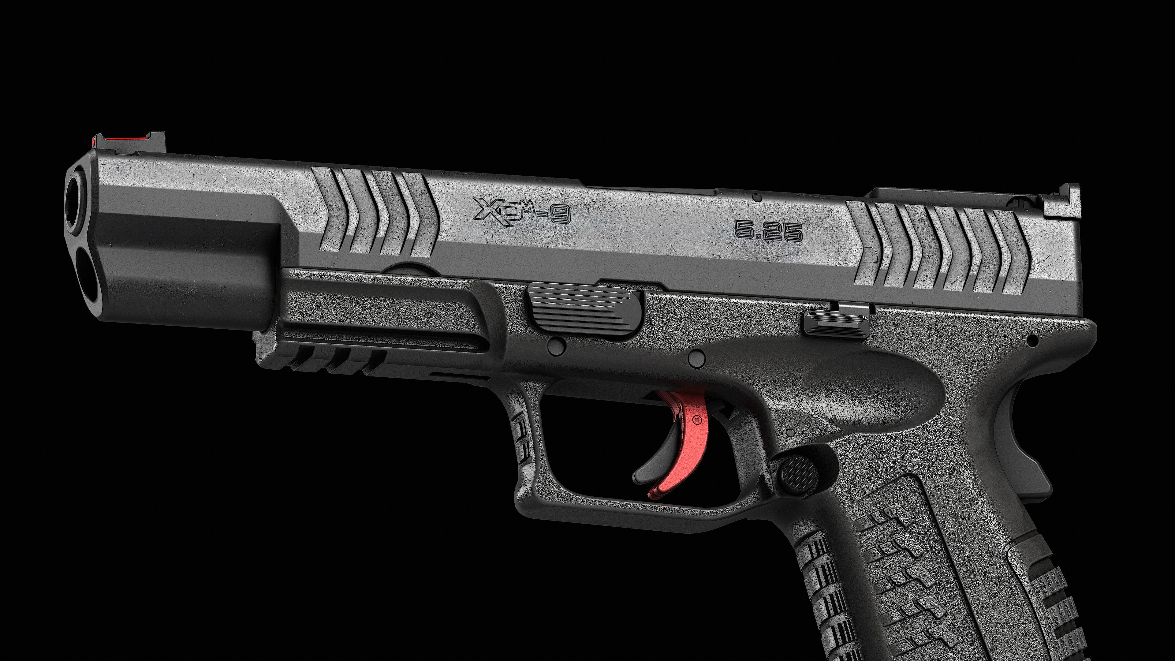 Springfield Armory XD M Elite Var 2 Low-poly 3D model_8
