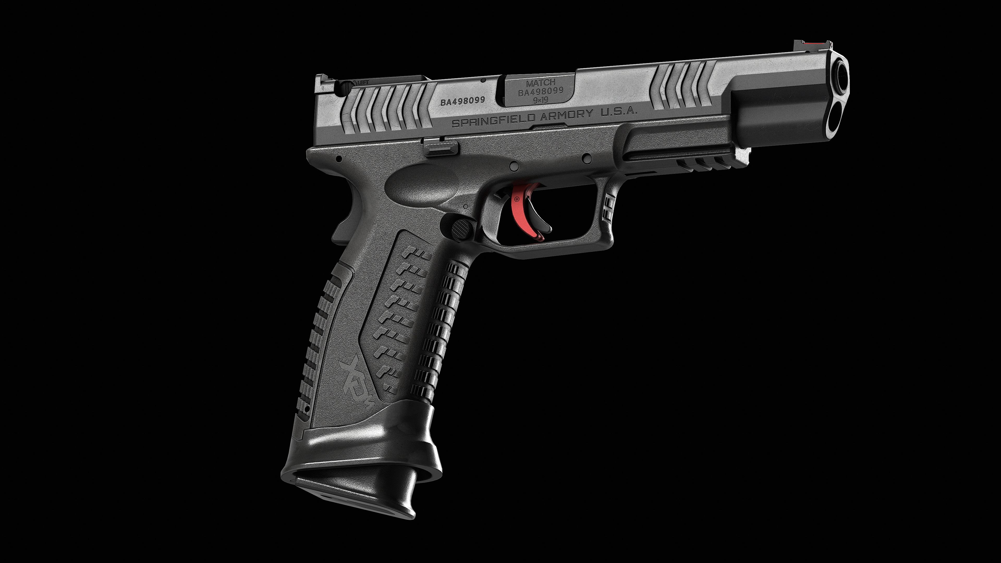 Springfield Armory XD M Elite Var 2 Low-poly 3D model_5