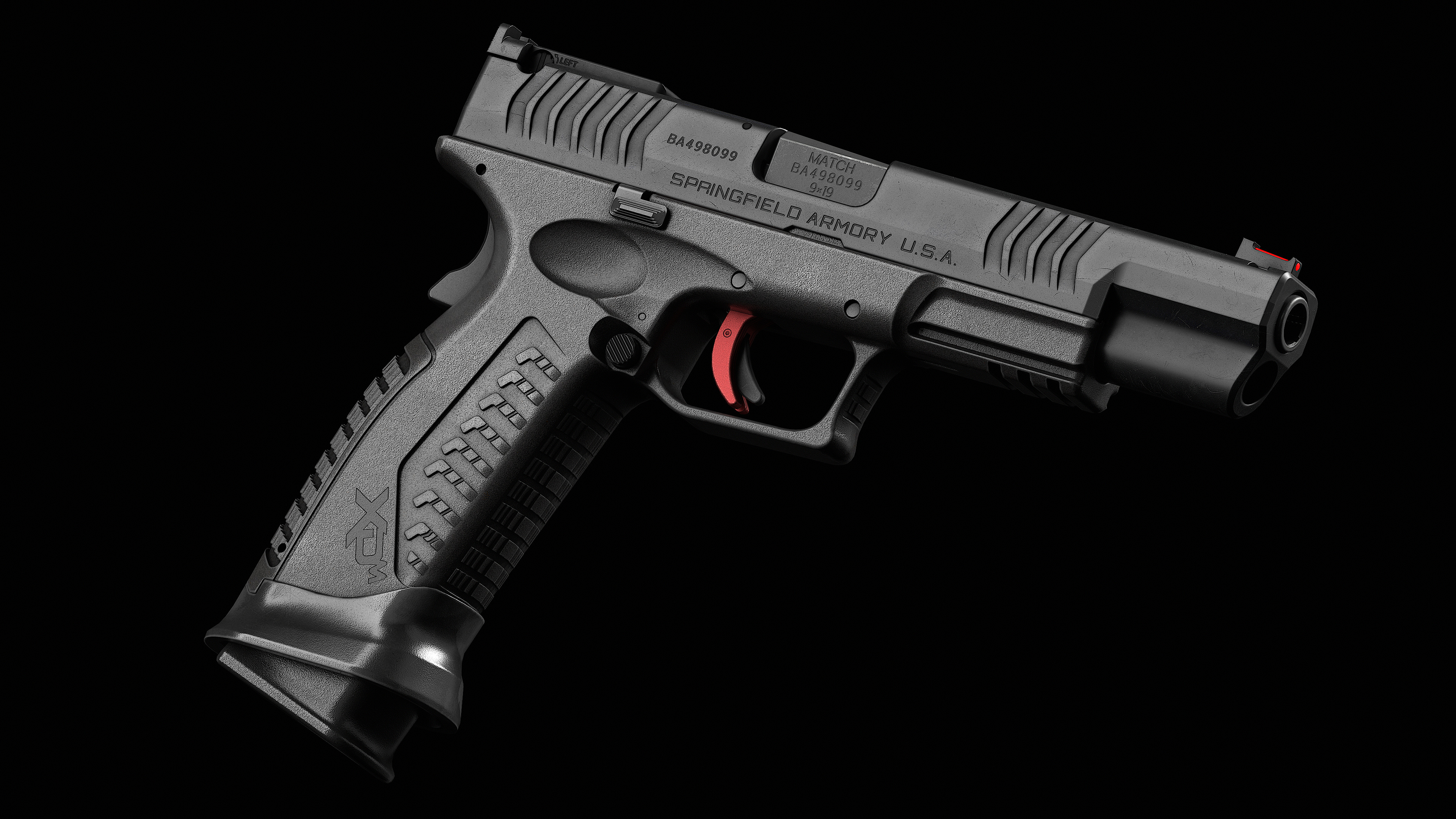 Springfield Armory XD M Elite Var 2 Low-poly 3D model_3