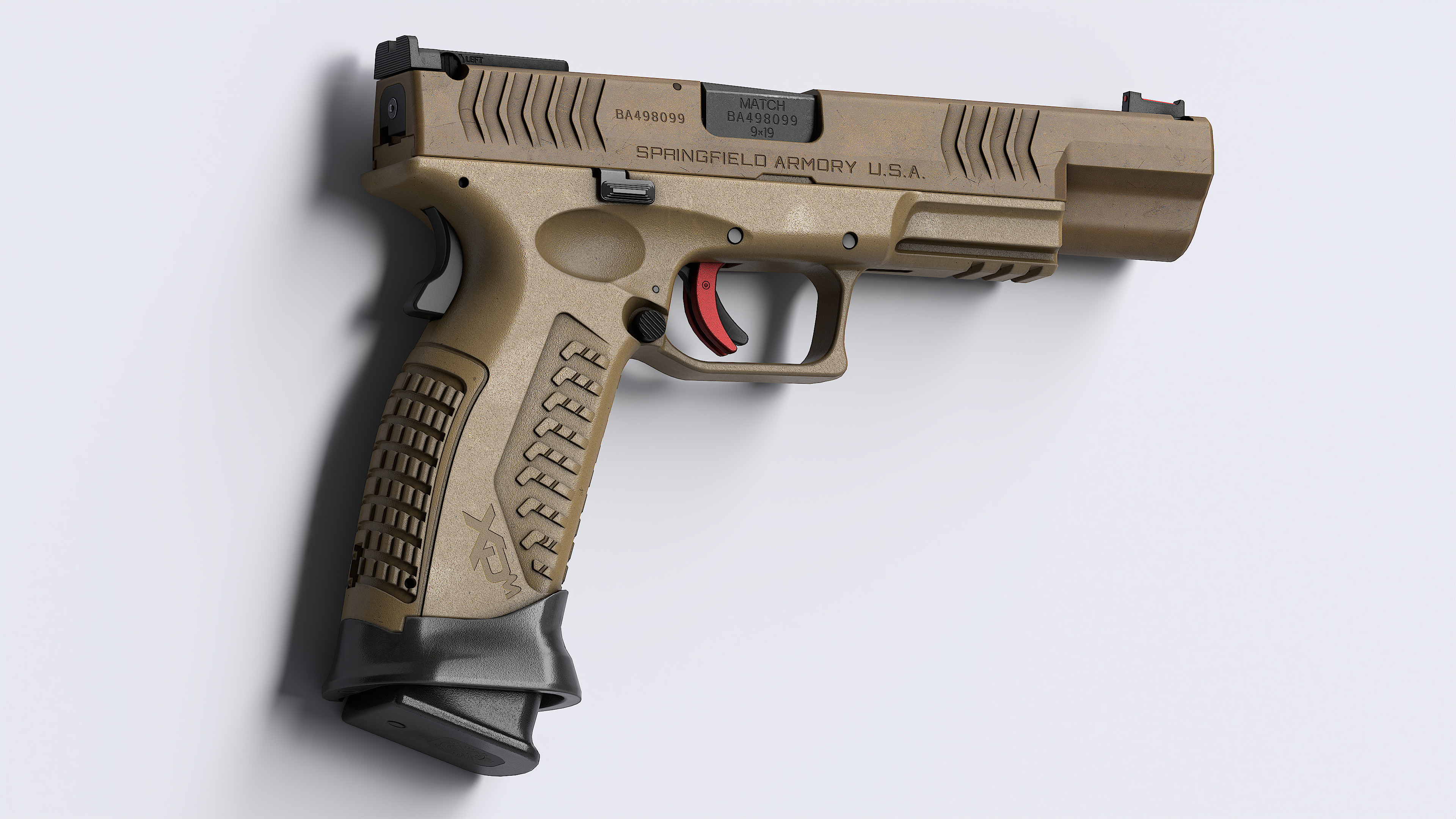 Springfield Armory XD M Elite Var 2 Low-poly 3D model_15