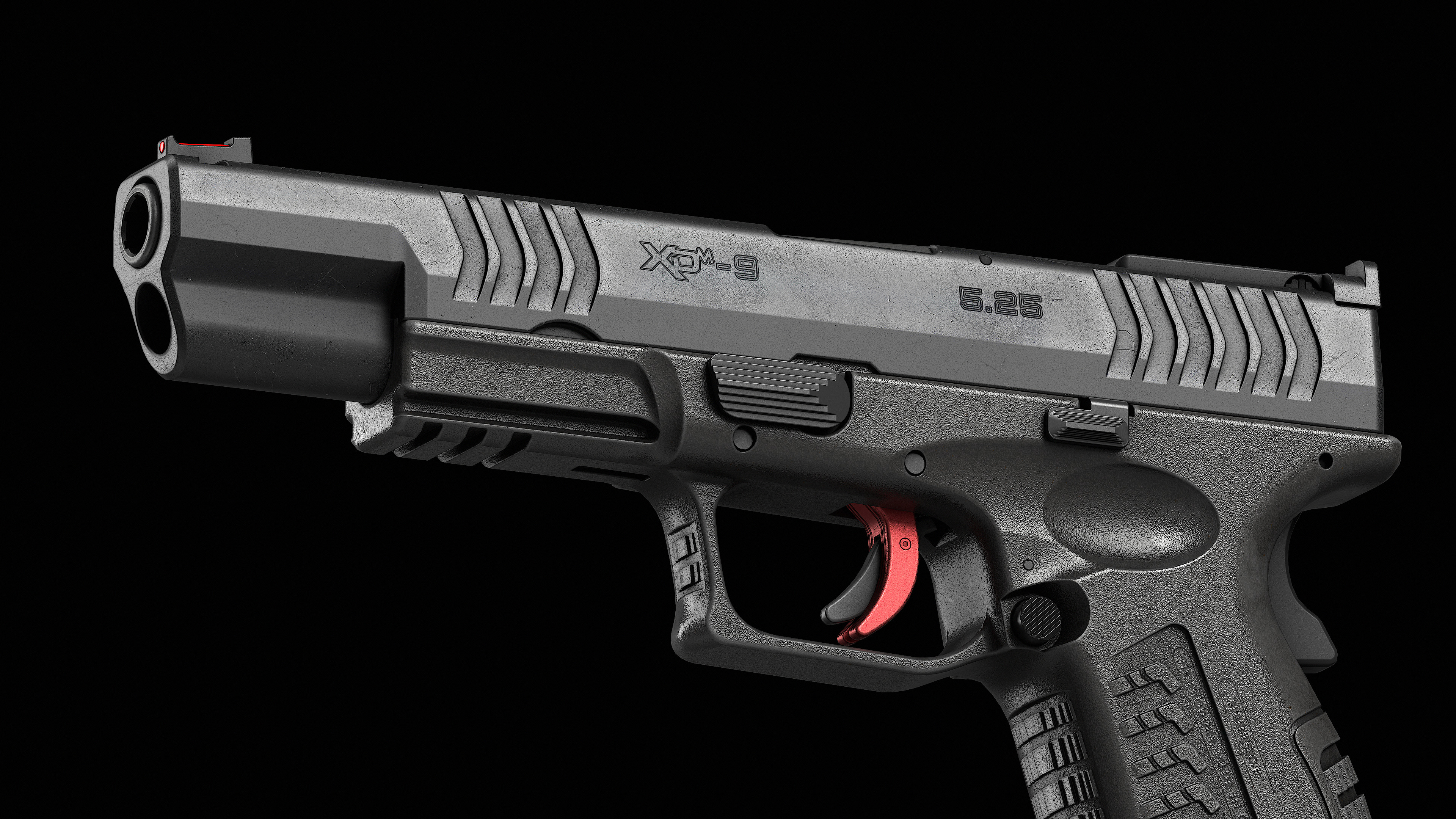 Springfield Armory XD M Elite Var 2 Low-poly 3D model_9