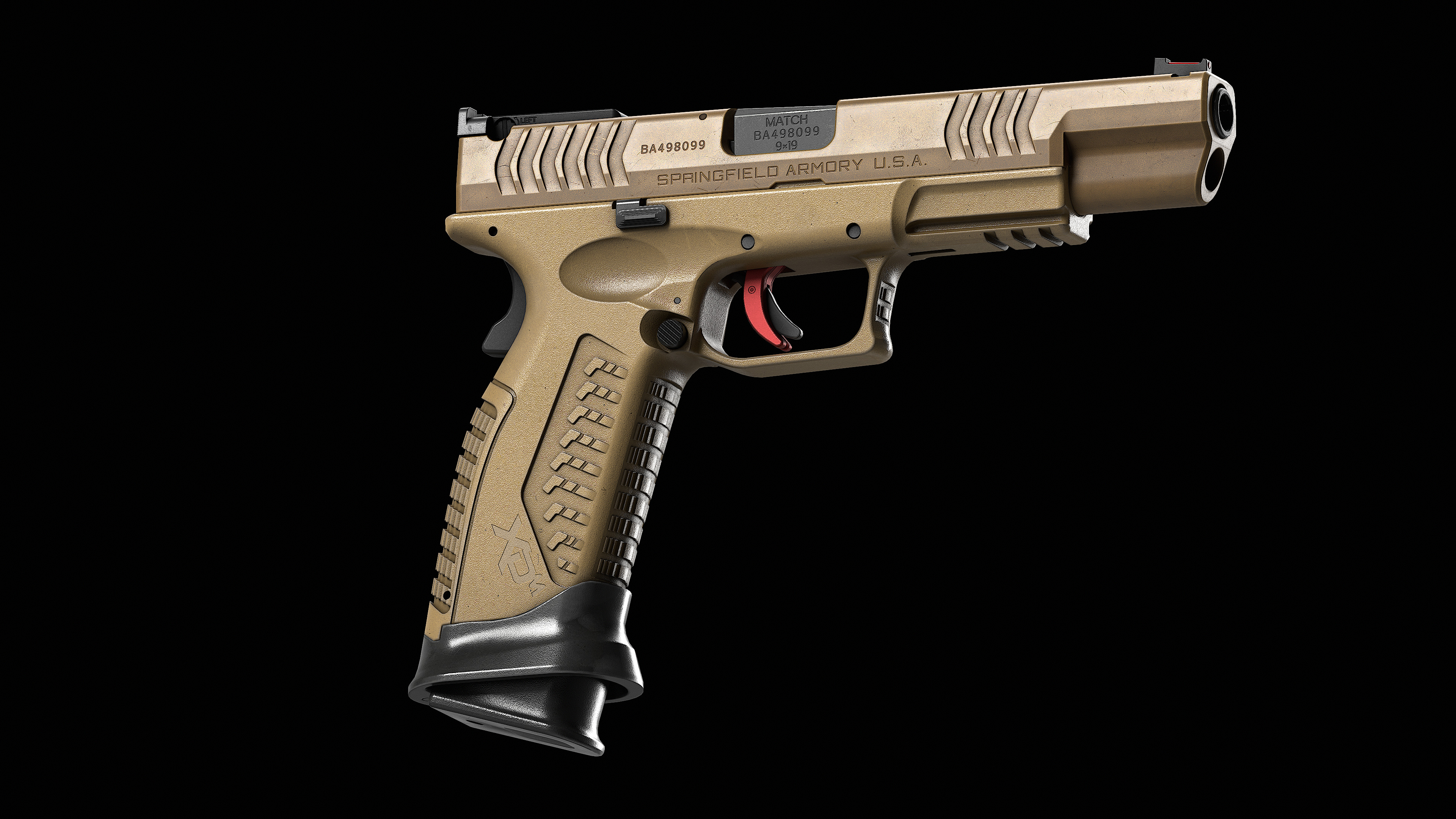 Springfield Armory XD M Elite Var 2 Low-poly 3D model_4