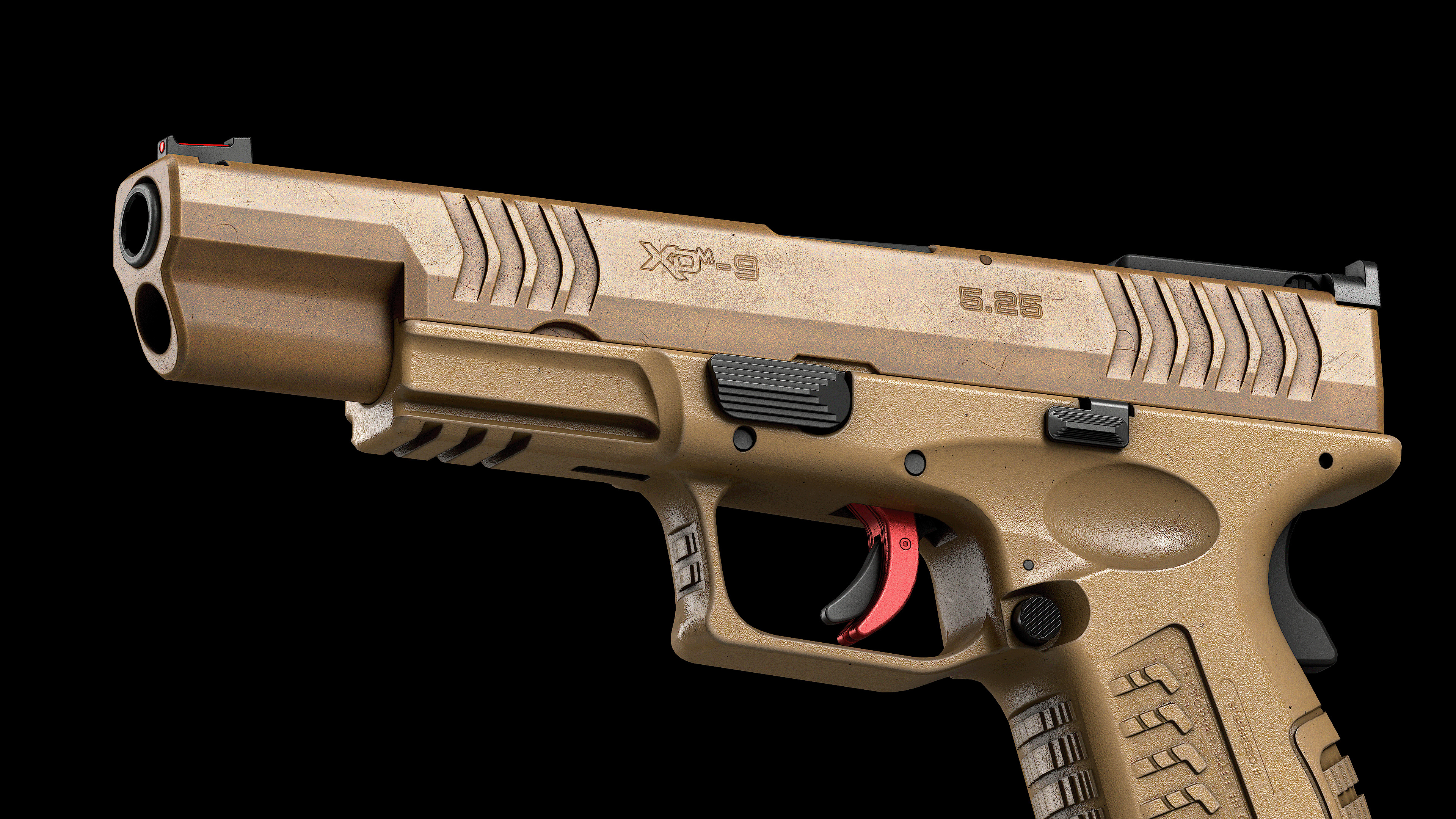 Springfield Armory XD M Elite Var 2 Low-poly 3D model_10