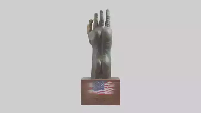 Freedoms Touch statue model 3D model