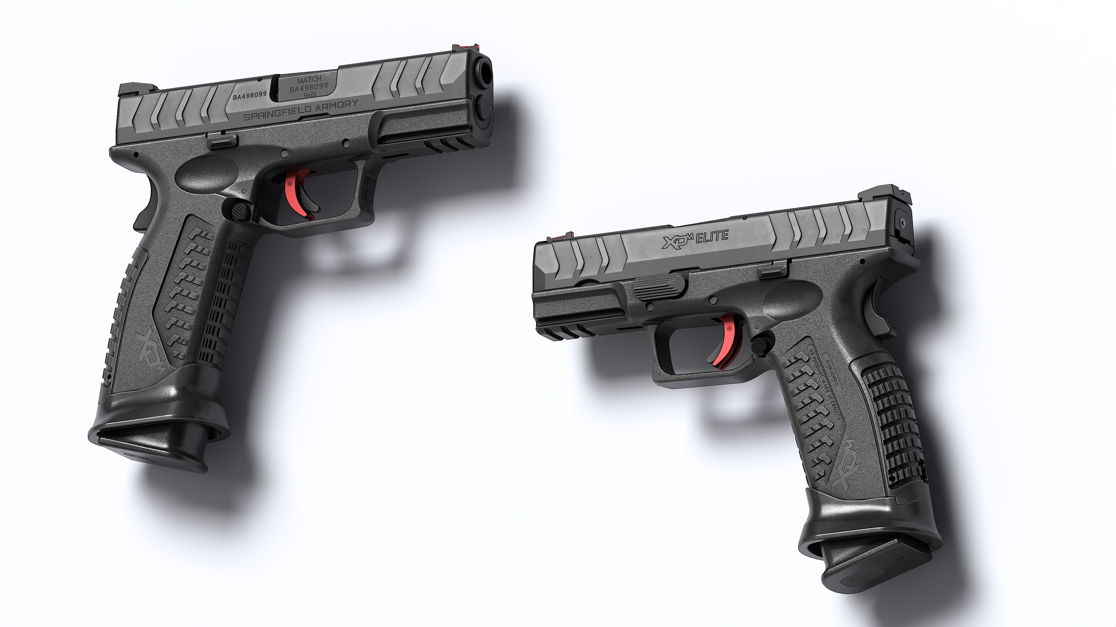 Springfield Armory XD M Elite Var 3 Low-poly 3D model_1