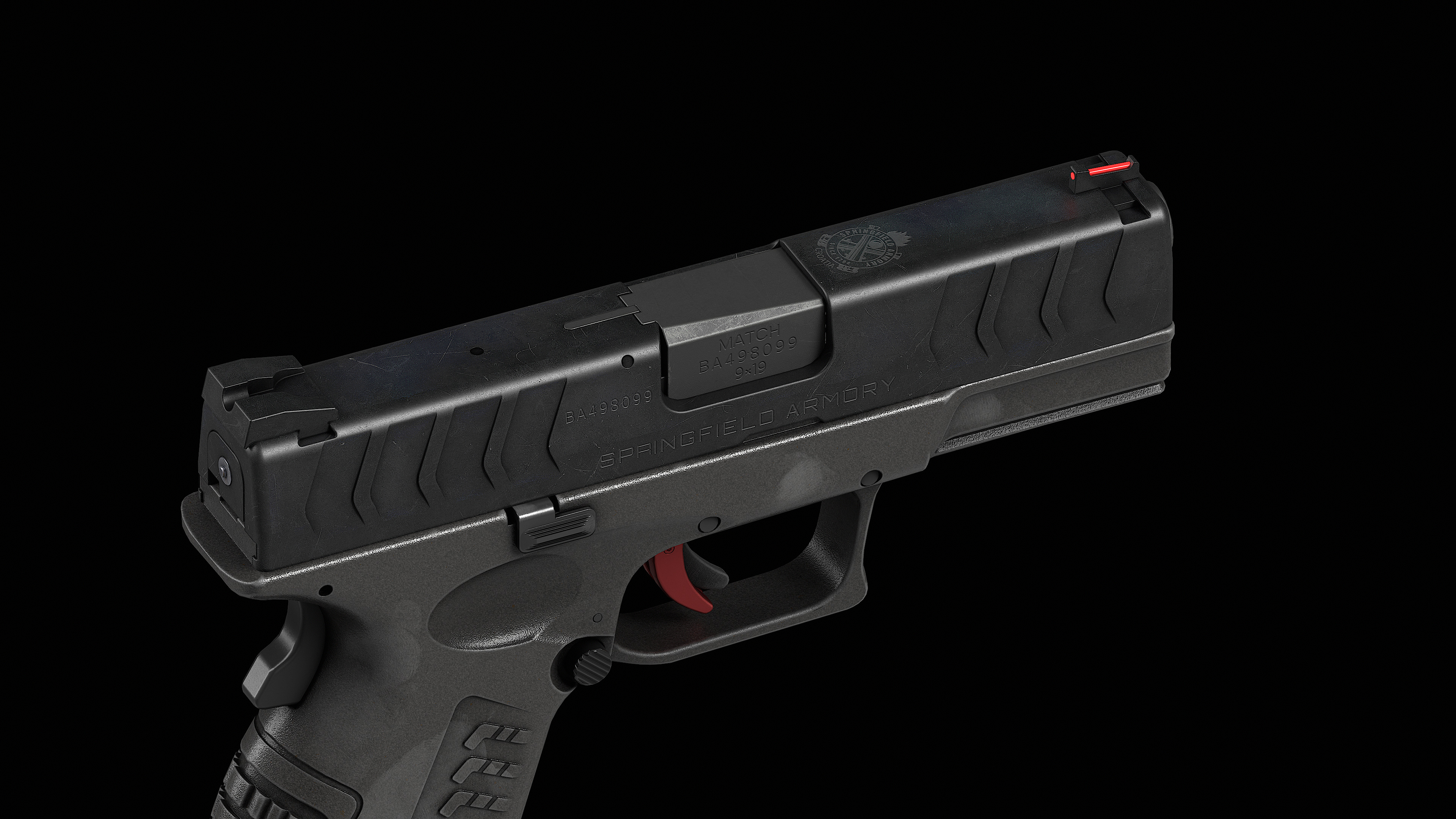 Springfield Armory XD M Elite Var 3 Low-poly 3D model_10