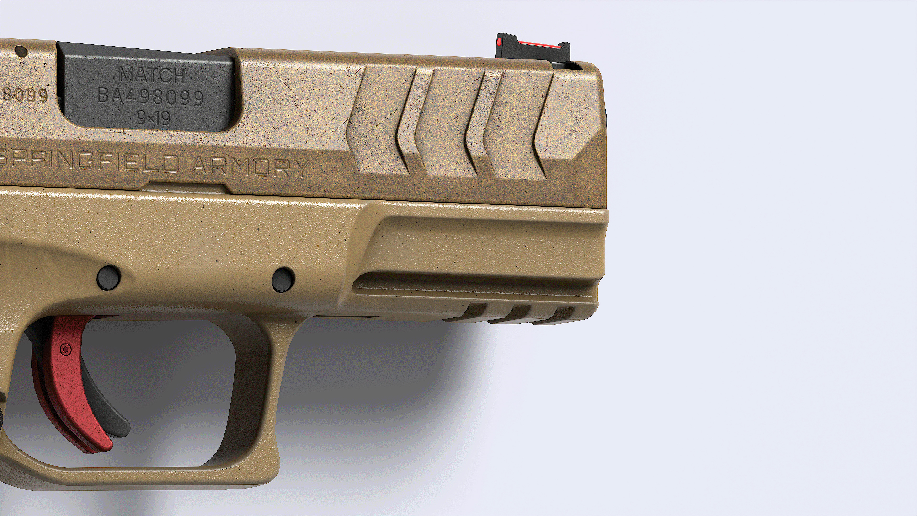Springfield Armory XD M Elite Var 3 Low-poly 3D model_17