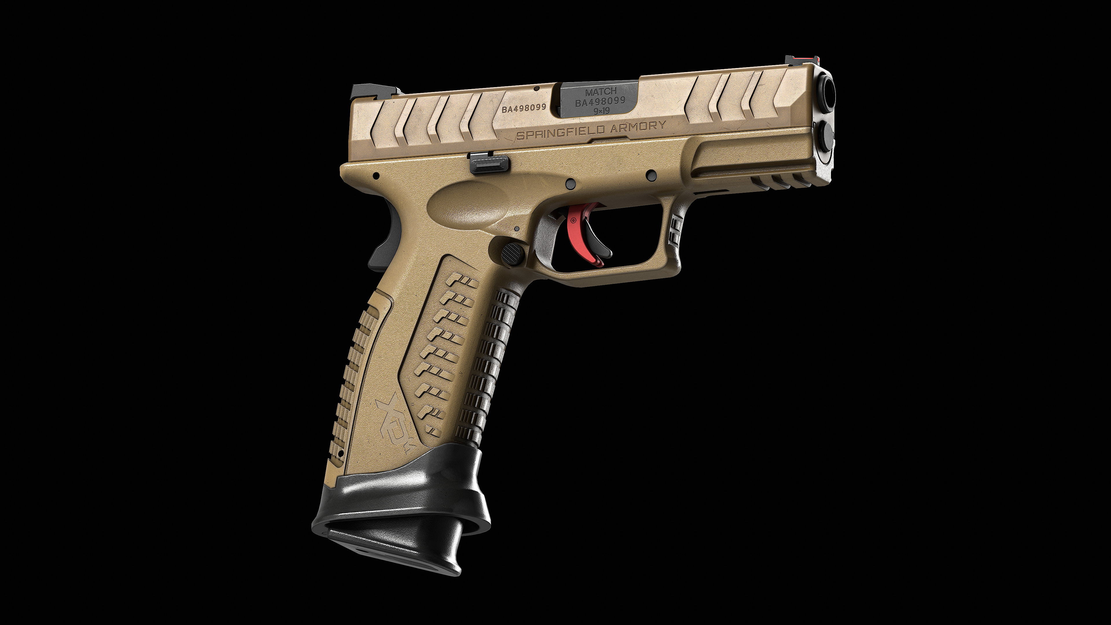 Springfield Armory XD M Elite Var 3 Low-poly 3D model_4