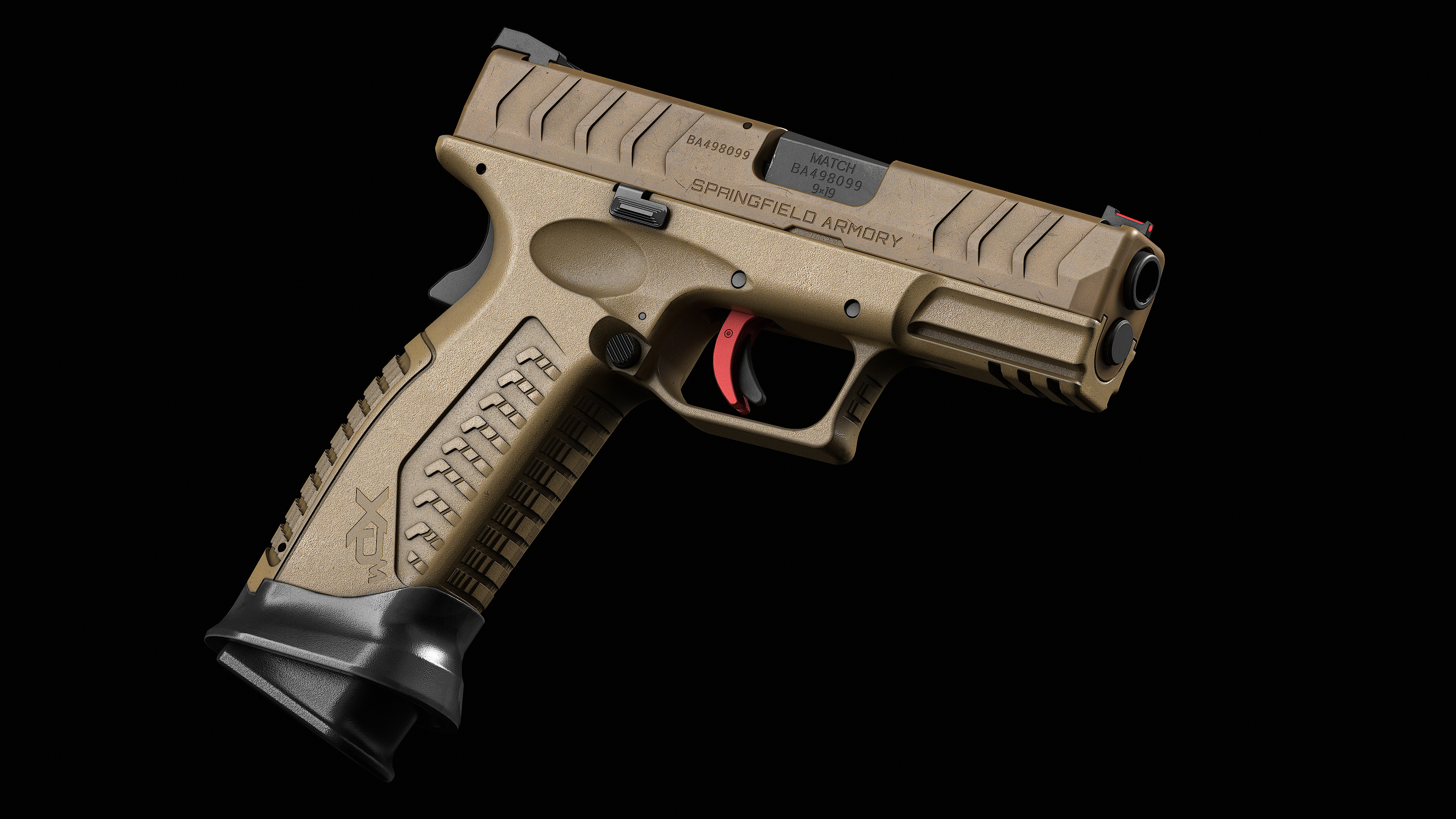 Springfield Armory XD M Elite Var 3 Low-poly 3D model_2