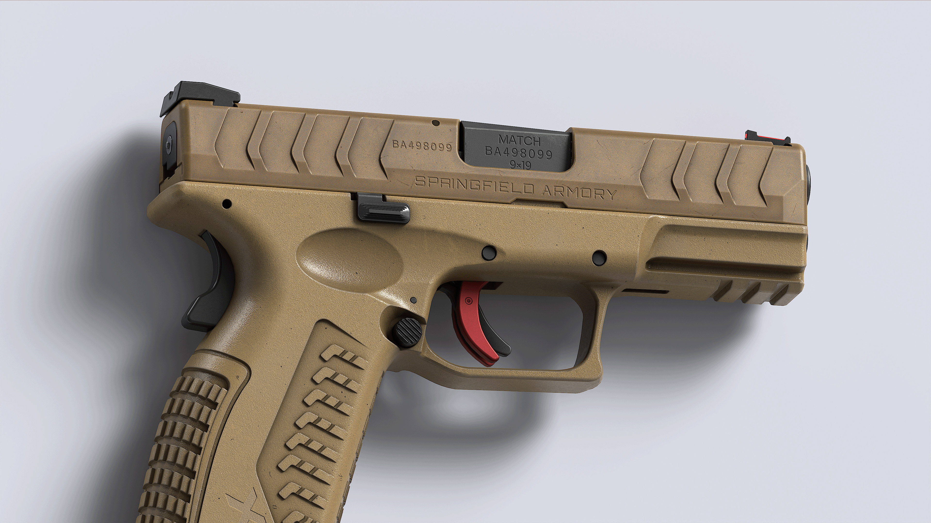 Springfield Armory XD M Elite Var 3 Low-poly 3D model_15