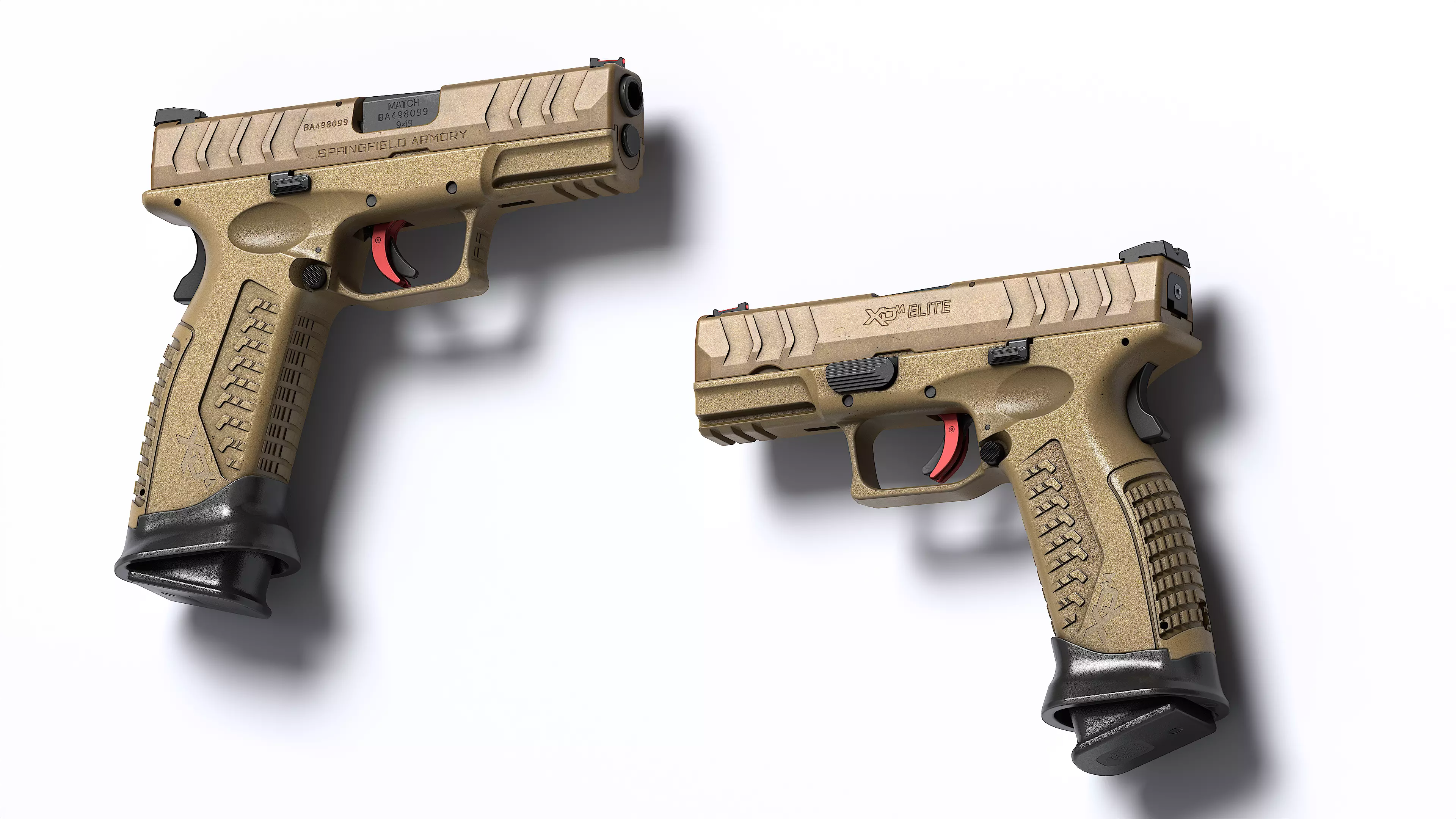 Springfield Armory XD M Elite Var 3 Low-poly 3D model_0