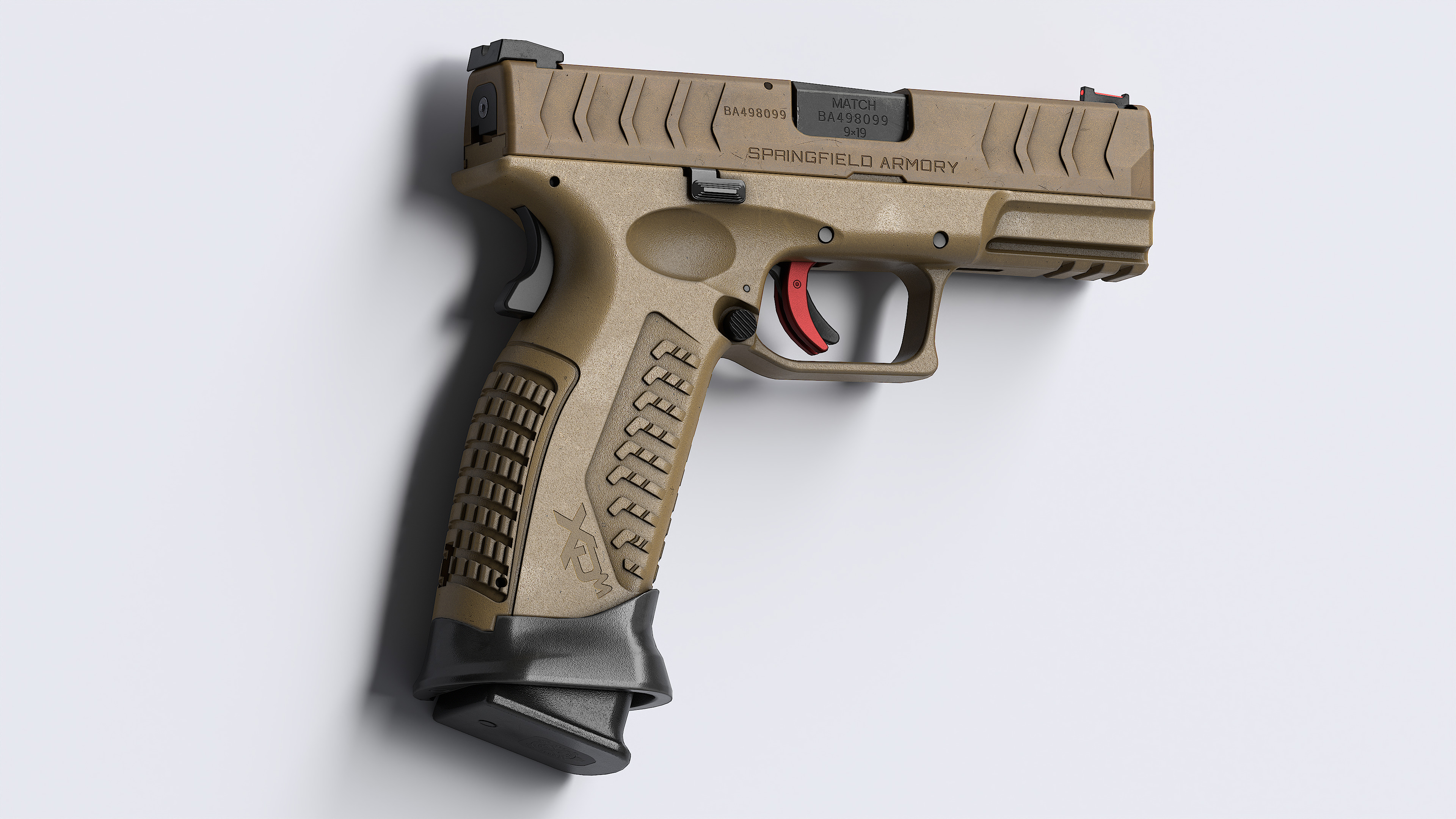 Springfield Armory XD M Elite Var 3 Low-poly 3D model_14