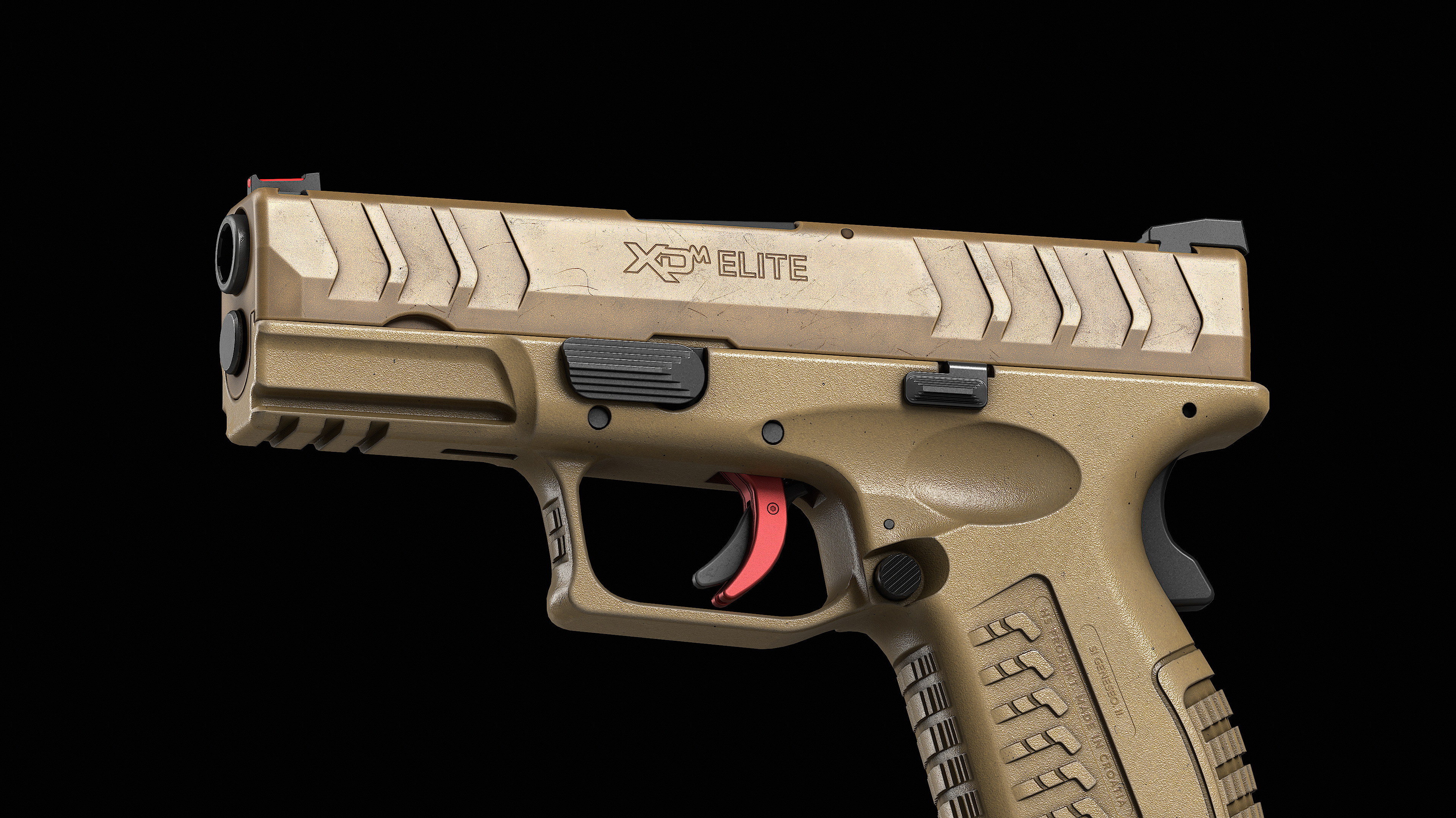 Springfield Armory XD M Elite Var 3 Low-poly 3D model_8