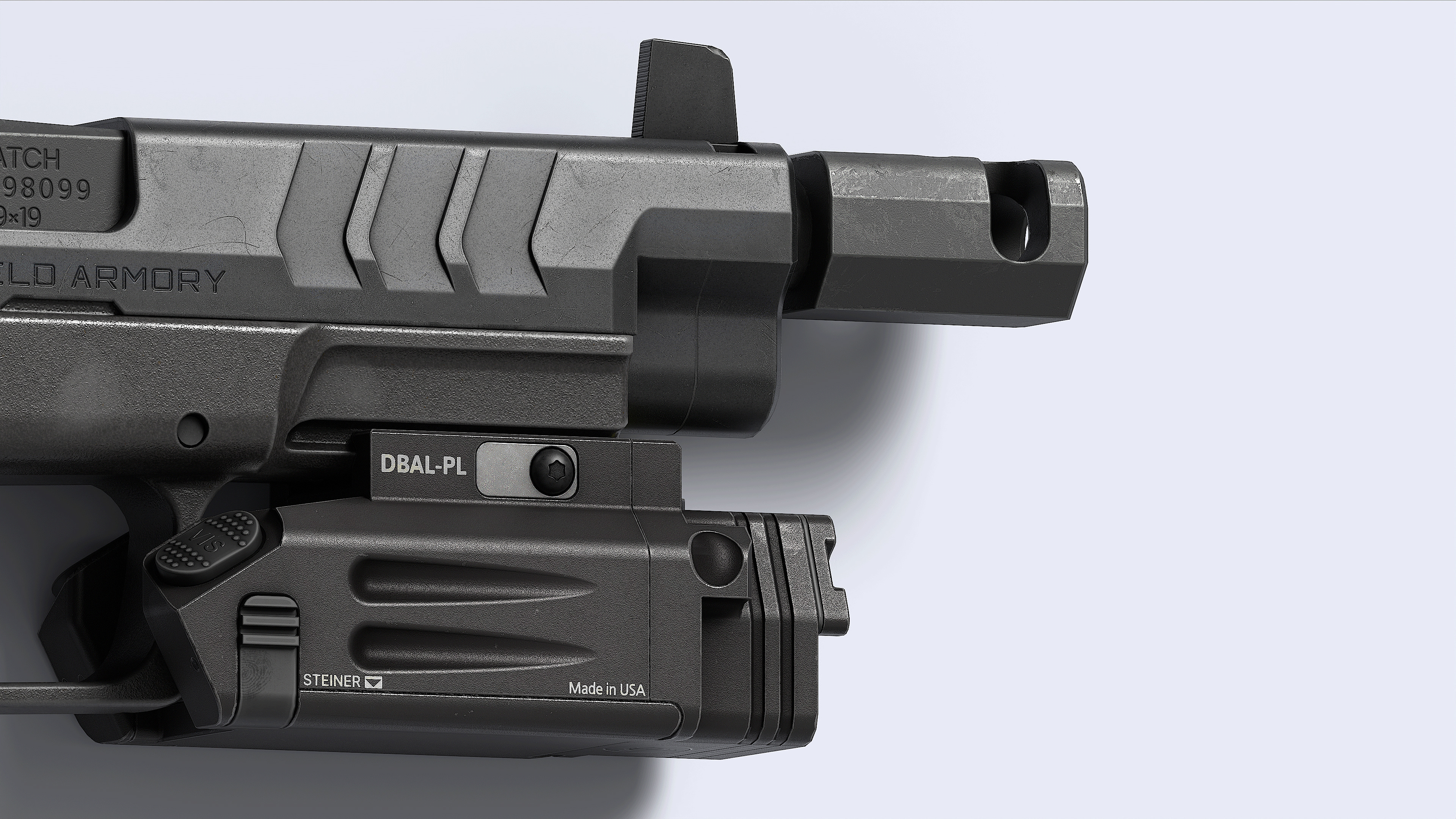 Springfield Armory XD M Elite Var 4 Low-poly 3D model_11