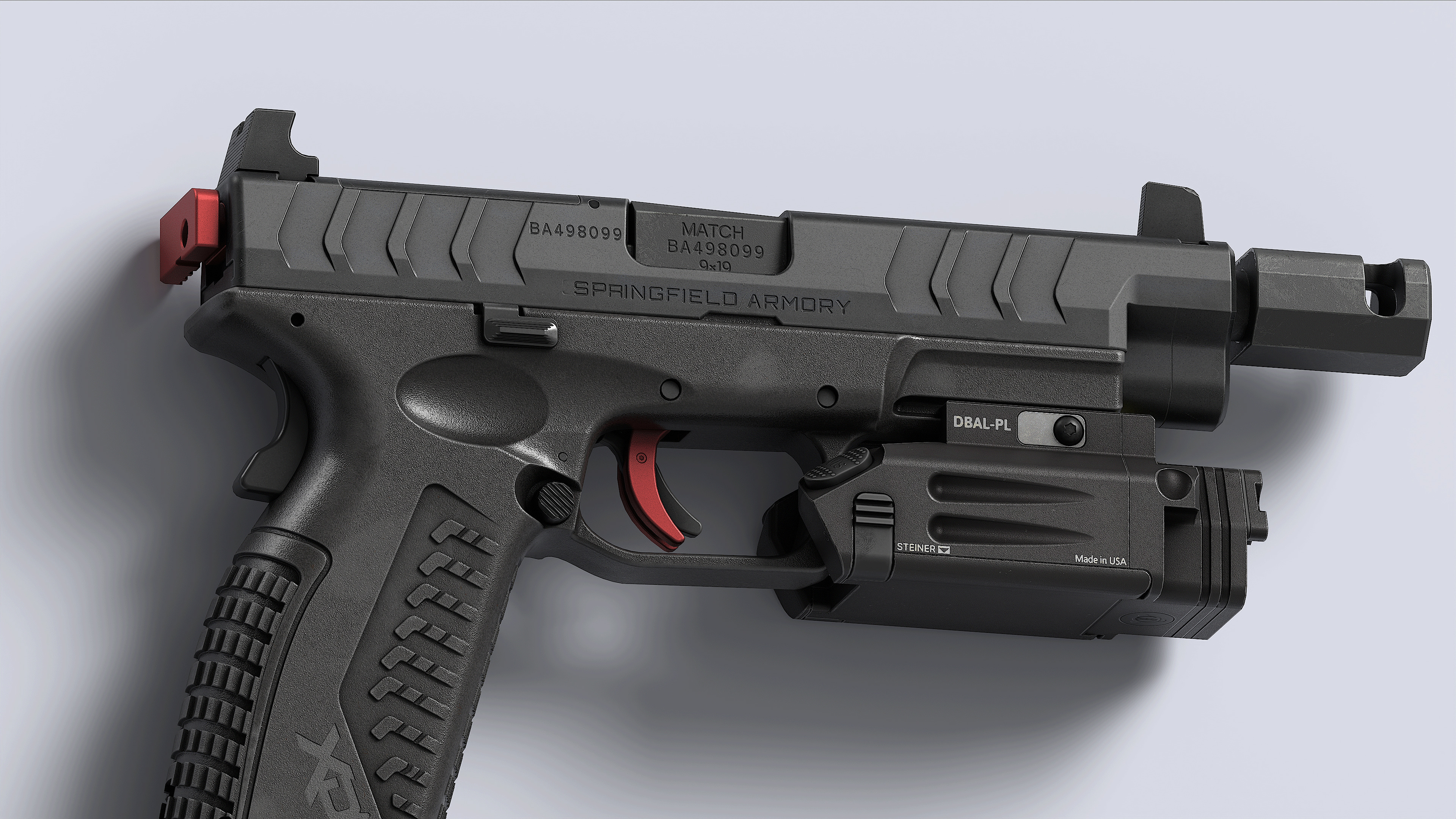 Springfield Armory XD M Elite Var 4 Low-poly 3D model_10