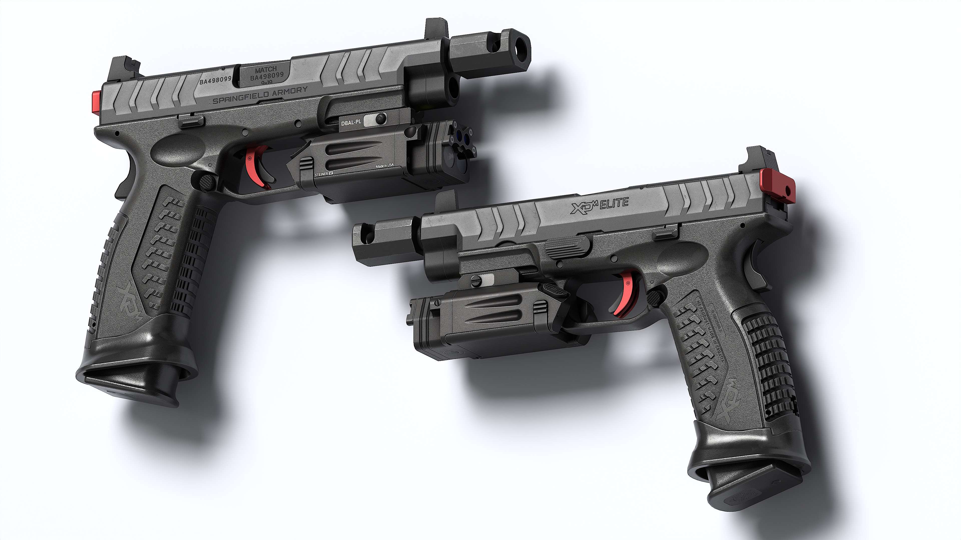 Springfield Armory XD M Elite Var 4 Low-poly 3D model_1