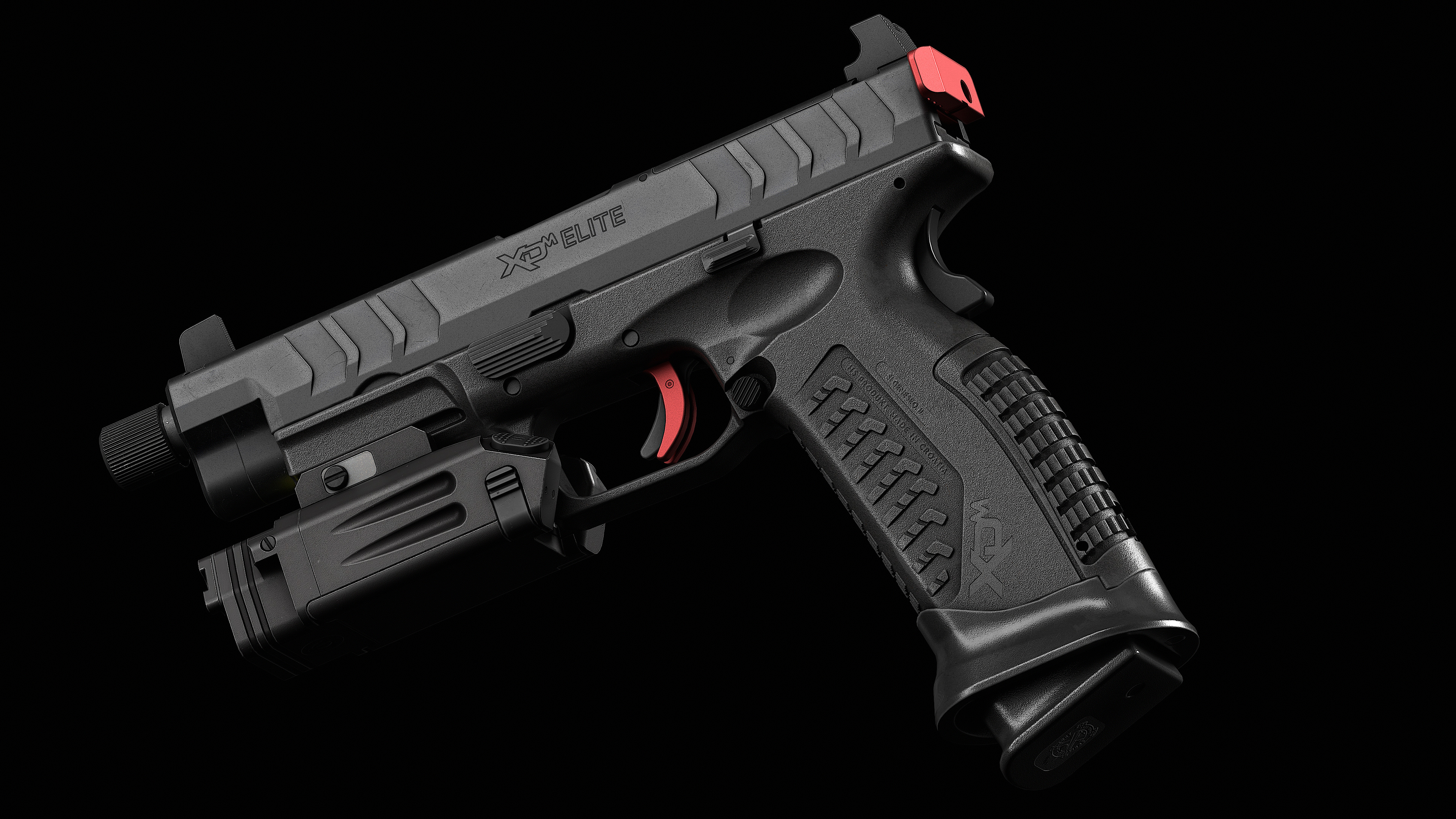 Springfield Armory XD M Elite Var 4 Low-poly 3D model_18