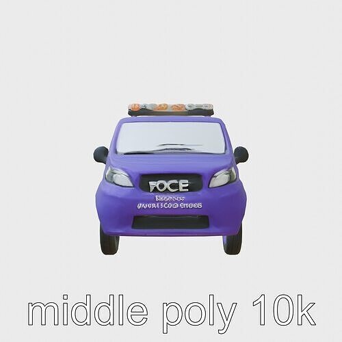 Environmental Protection Vehicle 3D Model Low-poly 3D model