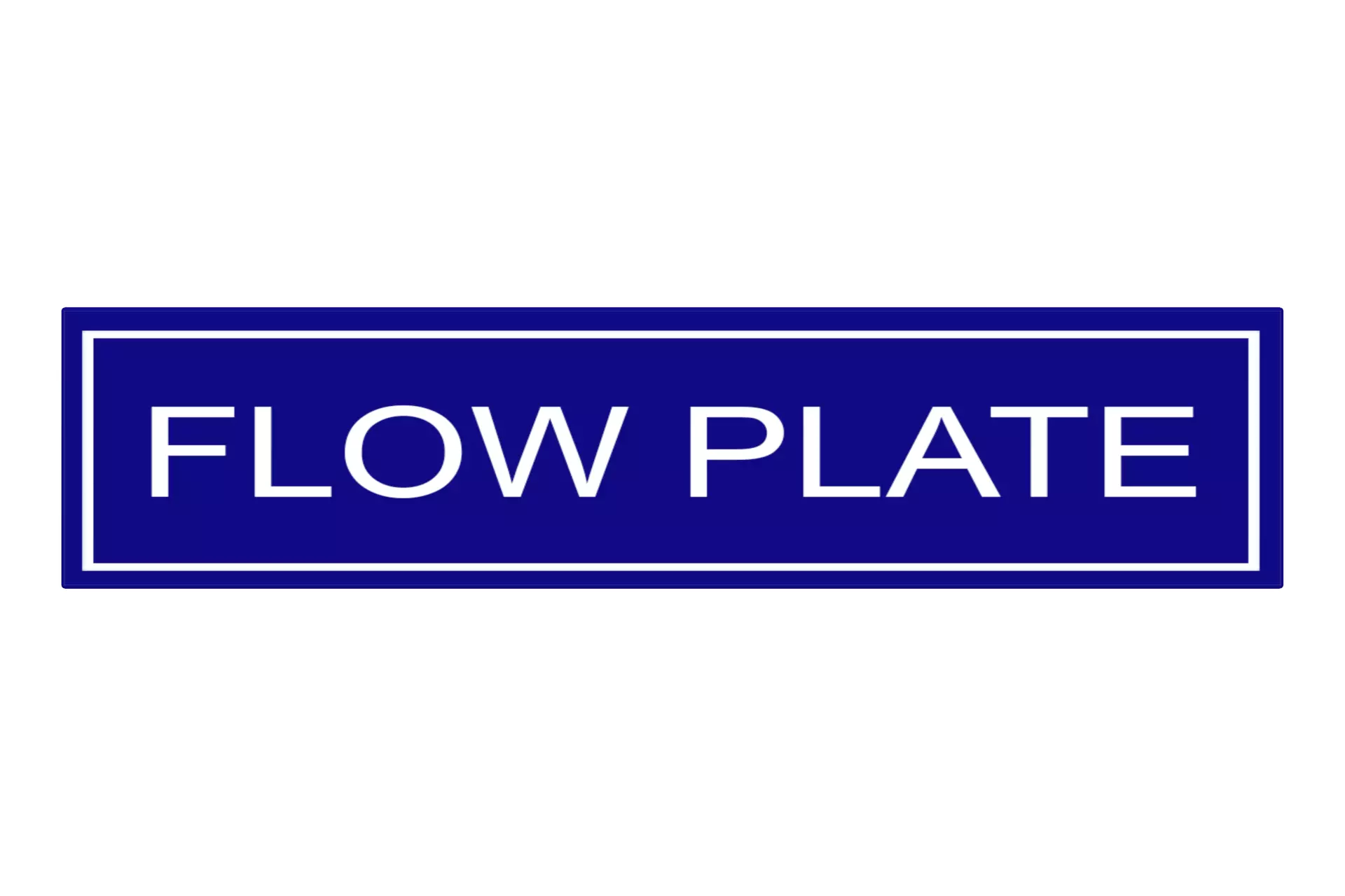 Flow Plate Sign Low-poly 3D model_0