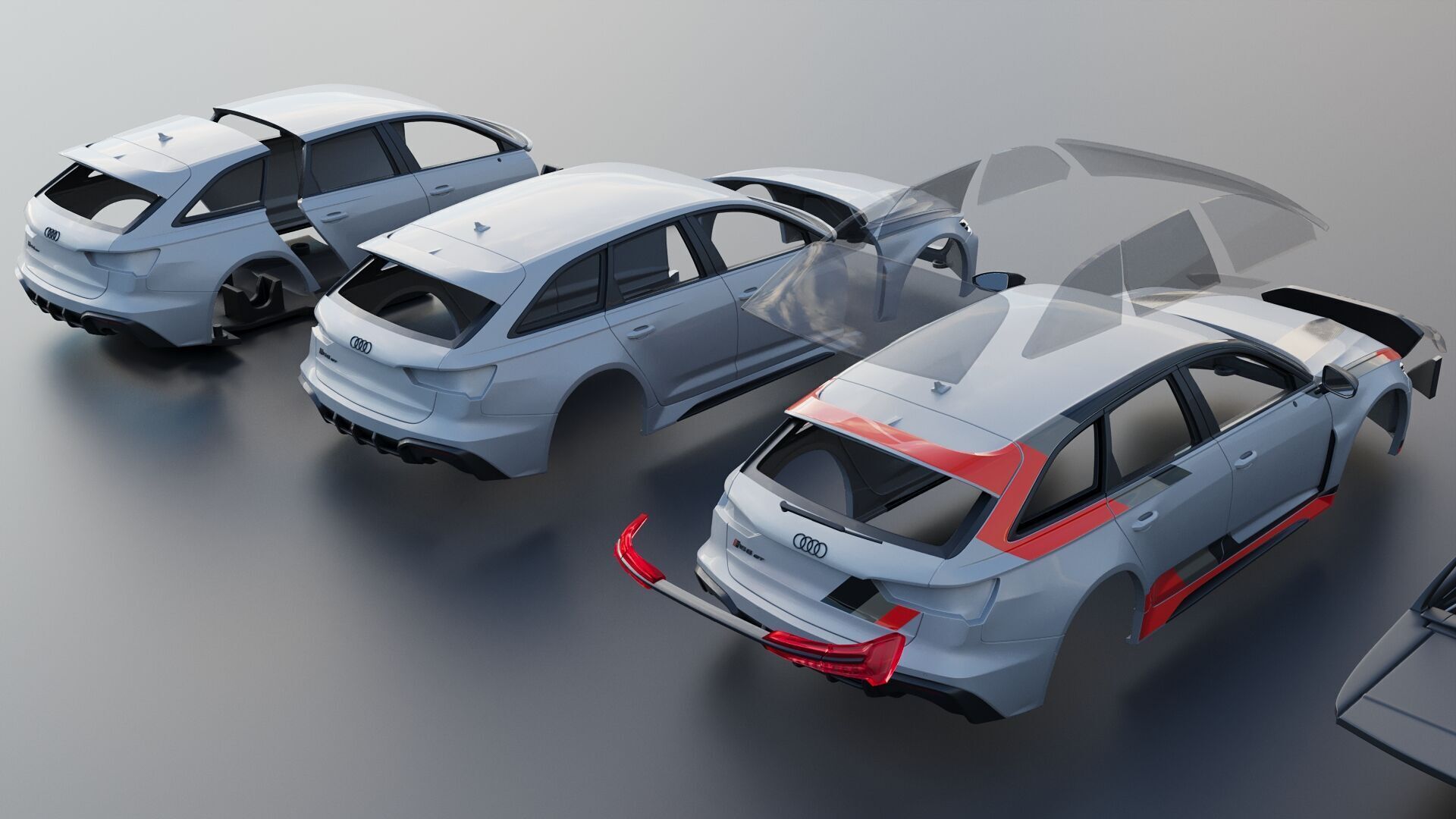 Audi RS6 Avant GT 2025 3D print model_21