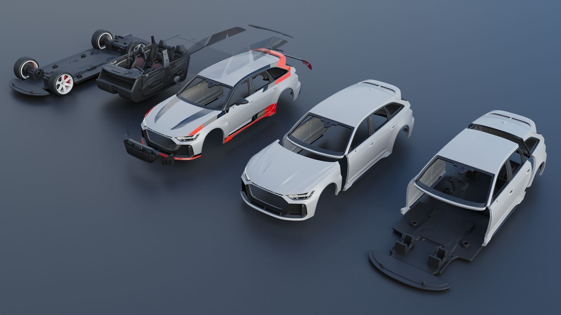 Audi RS6 Avant GT 2025 3D print model_17