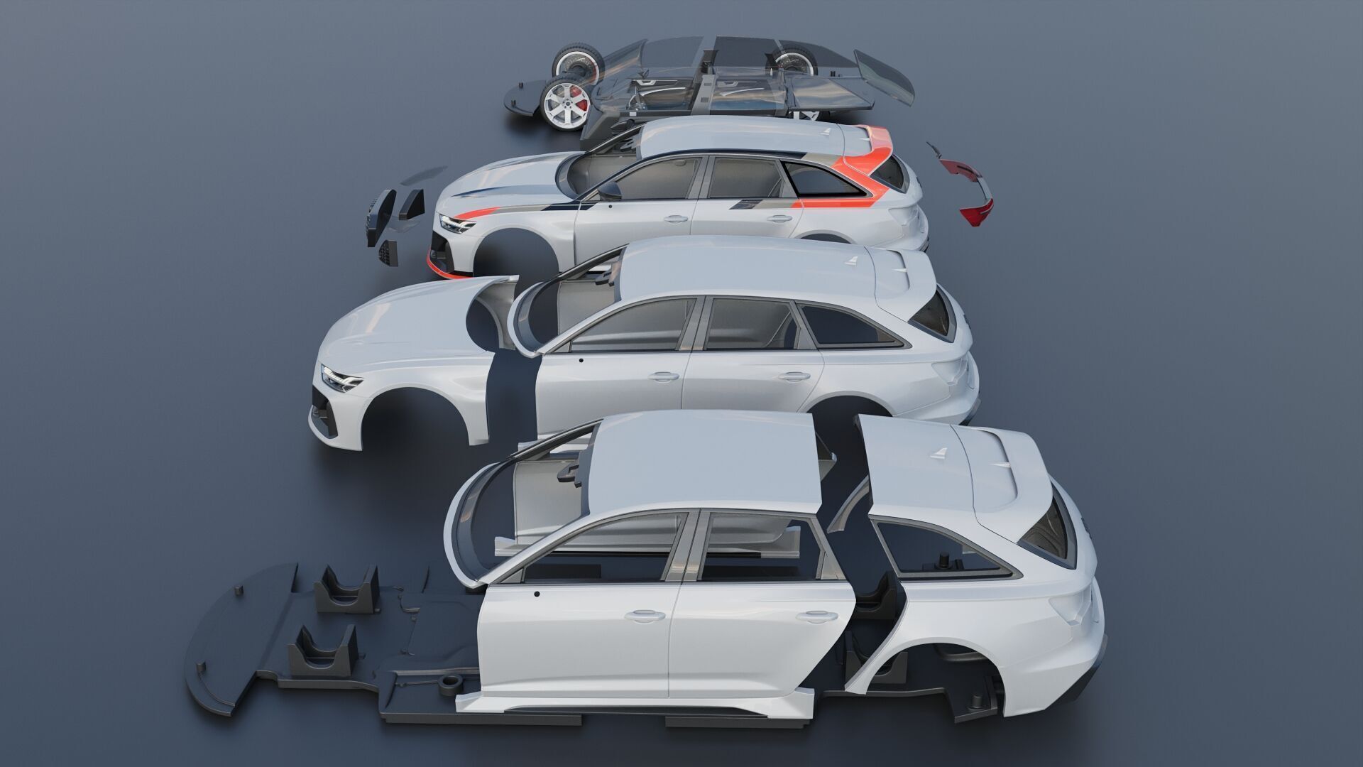 Audi RS6 Avant GT 2025 3D print model_18