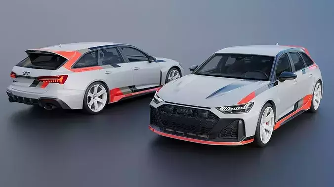 Audi RS6 Avant GT 2025 3D print model 2