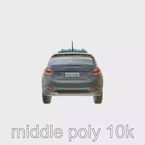 Matte Black Security Service Car with Tinted Windows