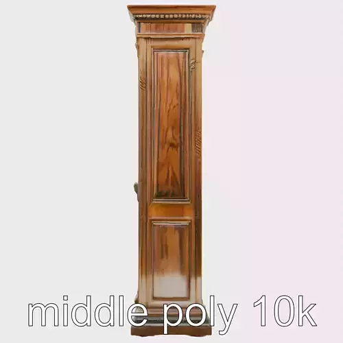 Antique Bookshelf with Carved Wood Details