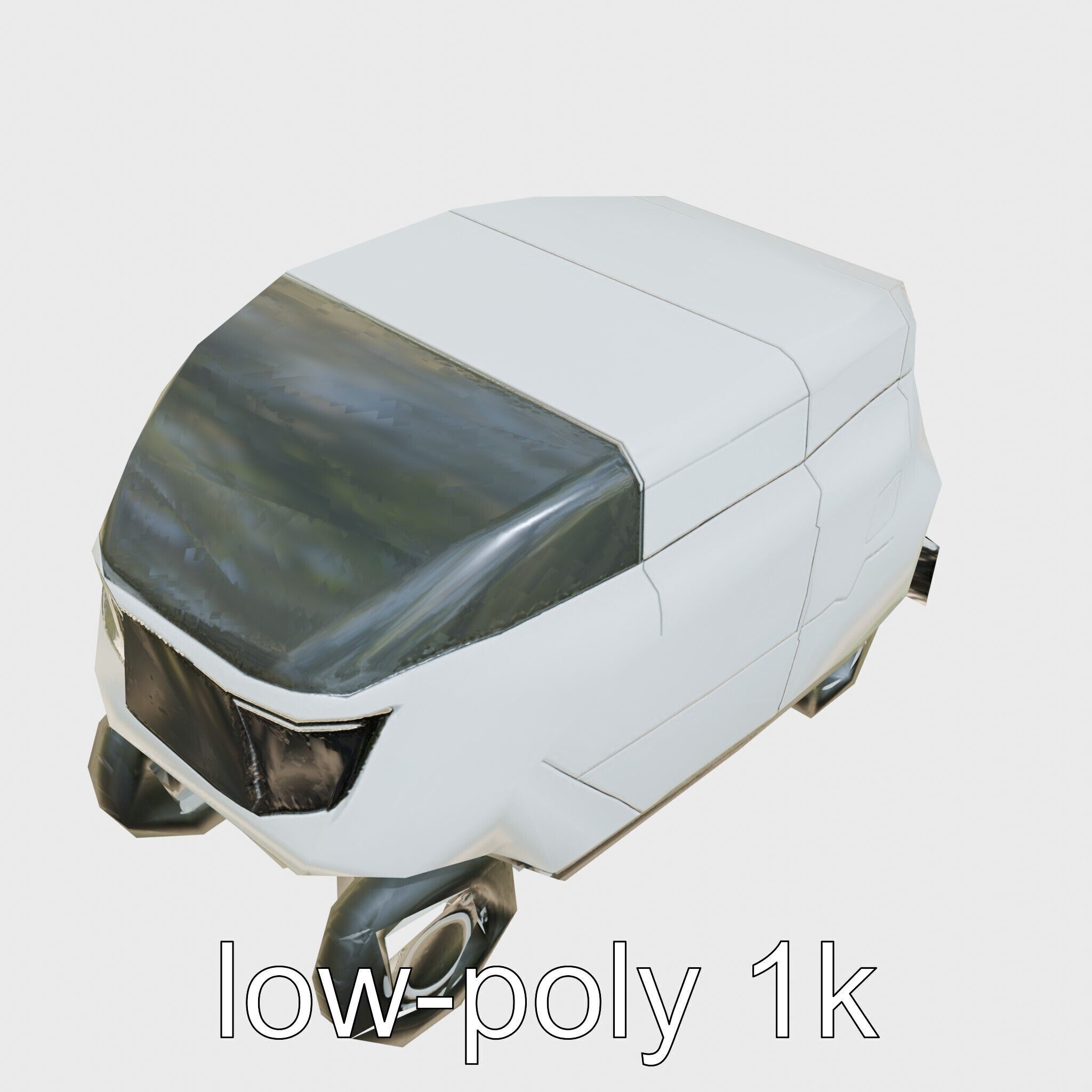 EcoSweep XS Autonomous Street Cleaner Model Low-poly 3D model_21