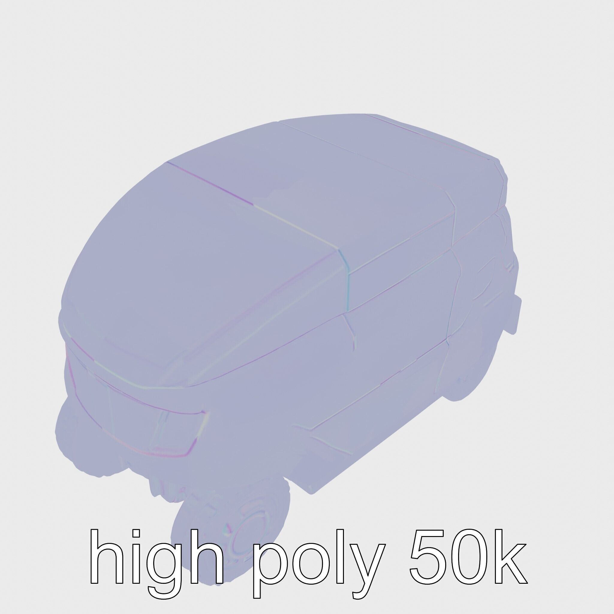 EcoSweep XS Autonomous Street Cleaner Model Low-poly 3D model_29