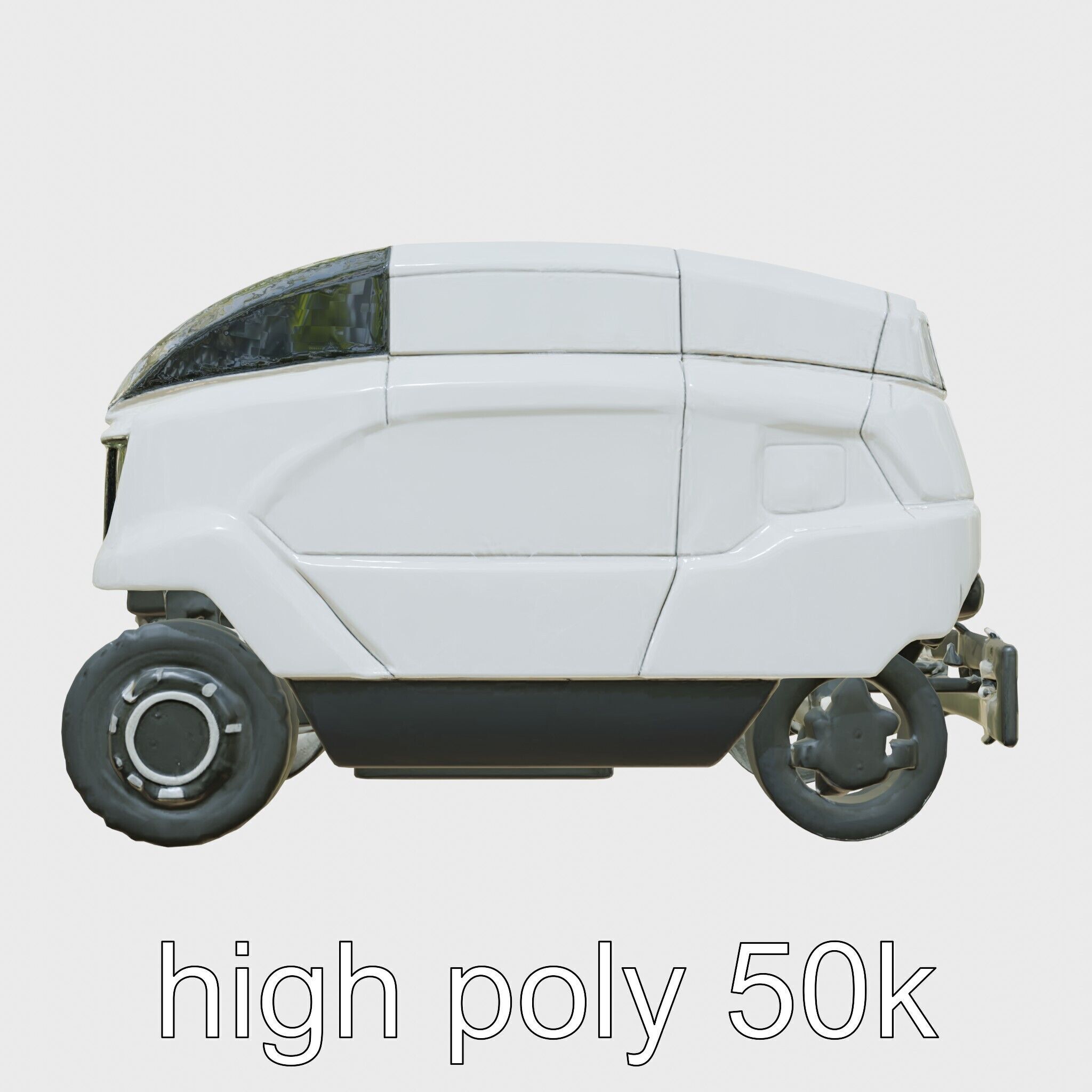 EcoSweep XS Autonomous Street Cleaner Model Low-poly 3D model_26