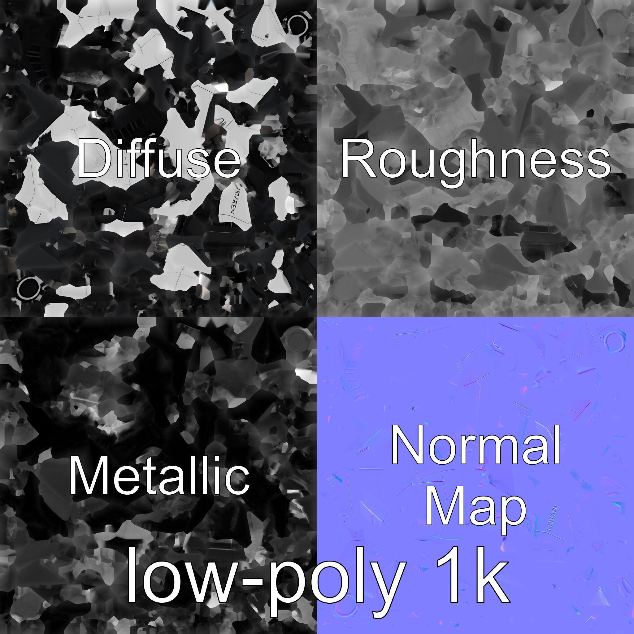 EcoSweep XS Autonomous Street Cleaner Model Low-poly 3D model_4