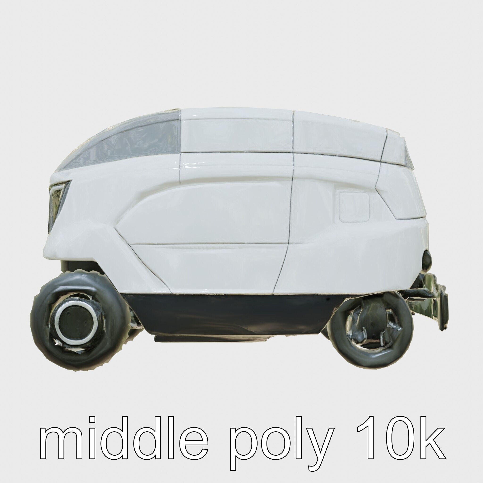 EcoSweep XS Autonomous Street Cleaner Model Low-poly 3D model_17