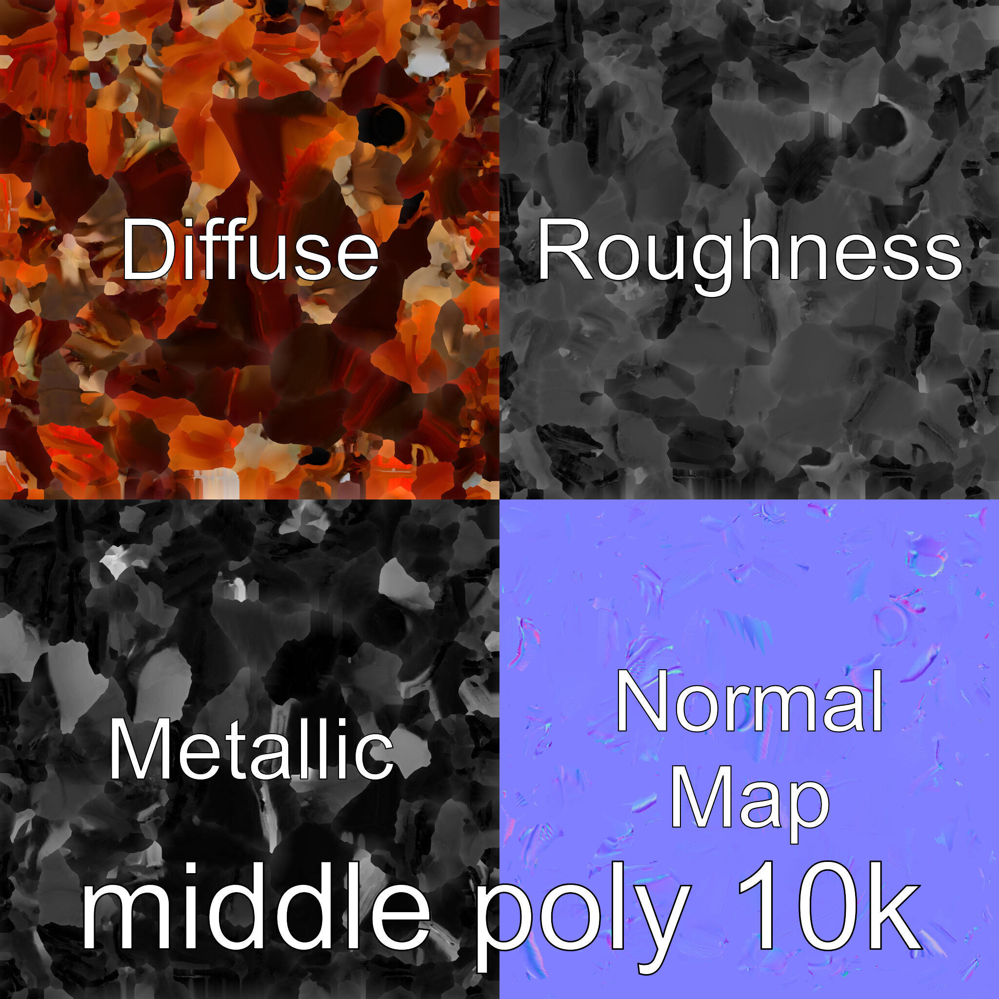 Urban Cockroach Realistic 3D Model with Detailed Textures Low-poly 3D model_33