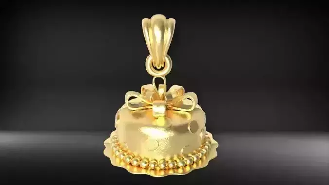 Cake Pendant 3D print model