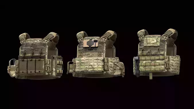 Strandhogg v3 SAPI Cut Plate Carrier  V2 V3 V4 Low-poly 3D model