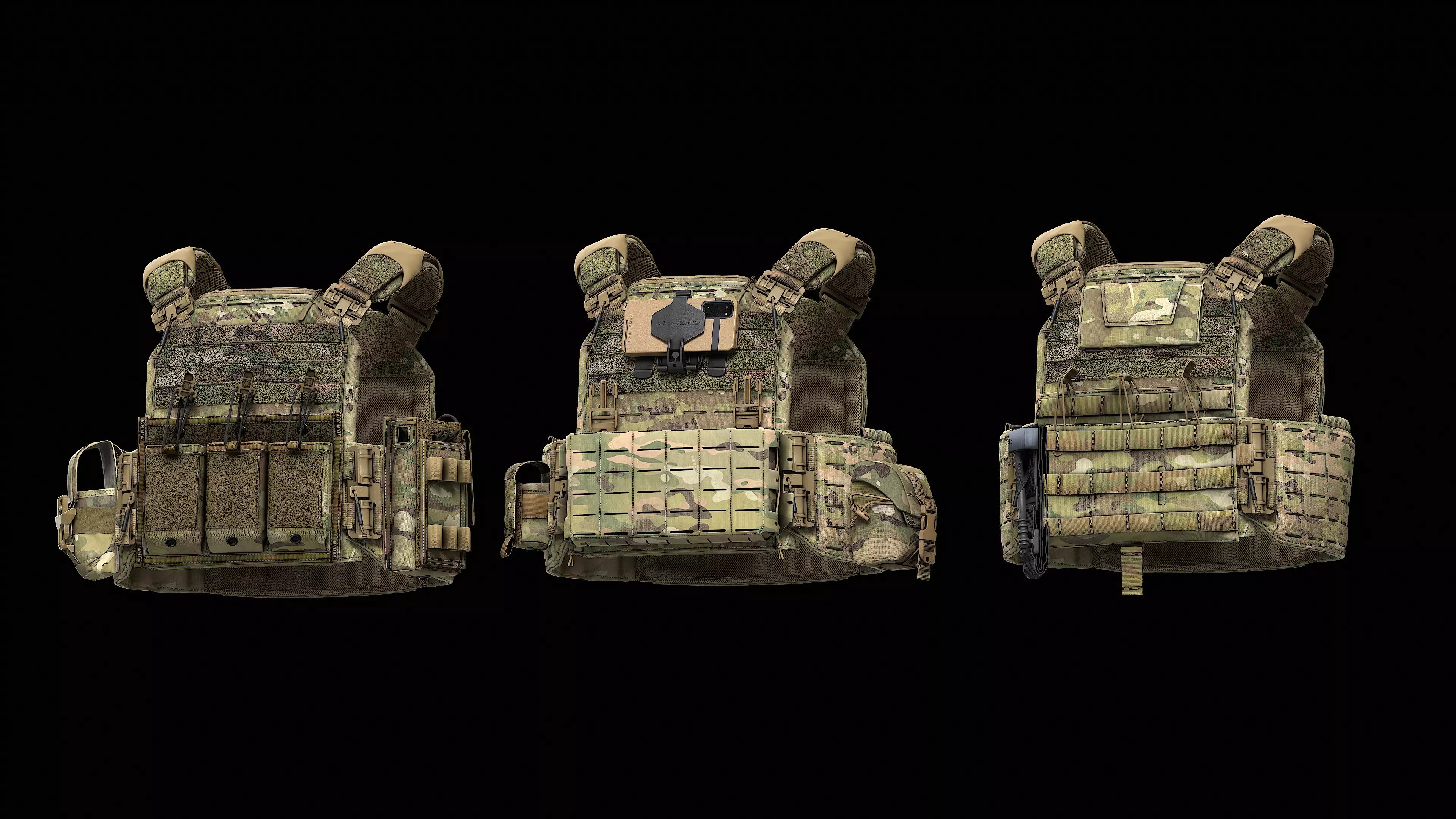 Strandhogg v3 SAPI Cut Plate Carrier  V2 V3 V4 Low-poly 3D model_0