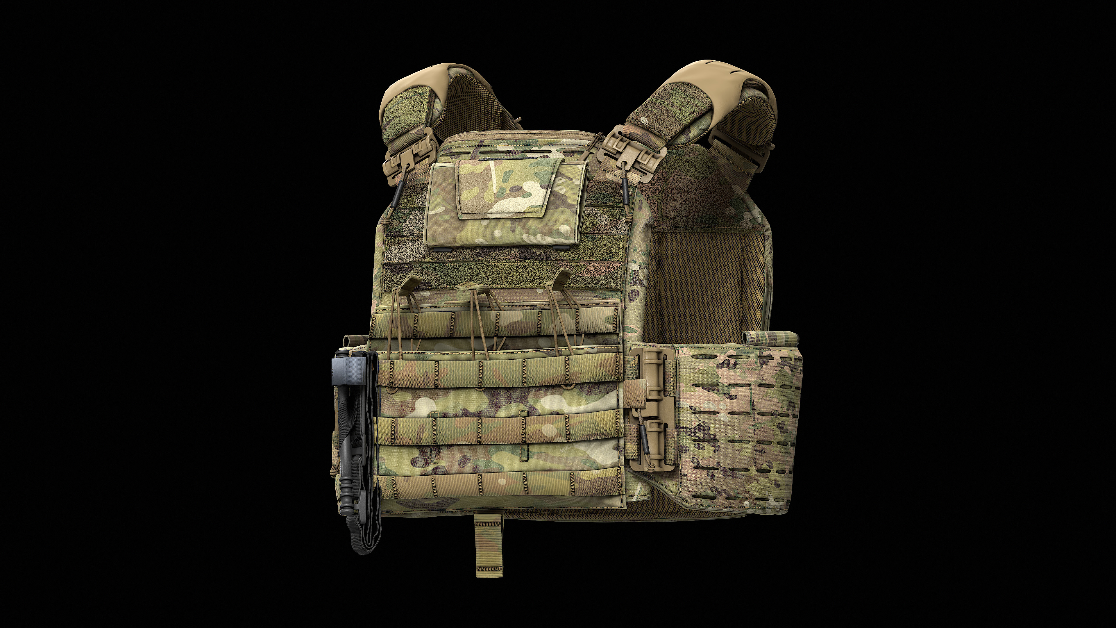 Strandhogg v3 SAPI Cut Plate Carrier  V2 V3 V4 Low-poly 3D model_5