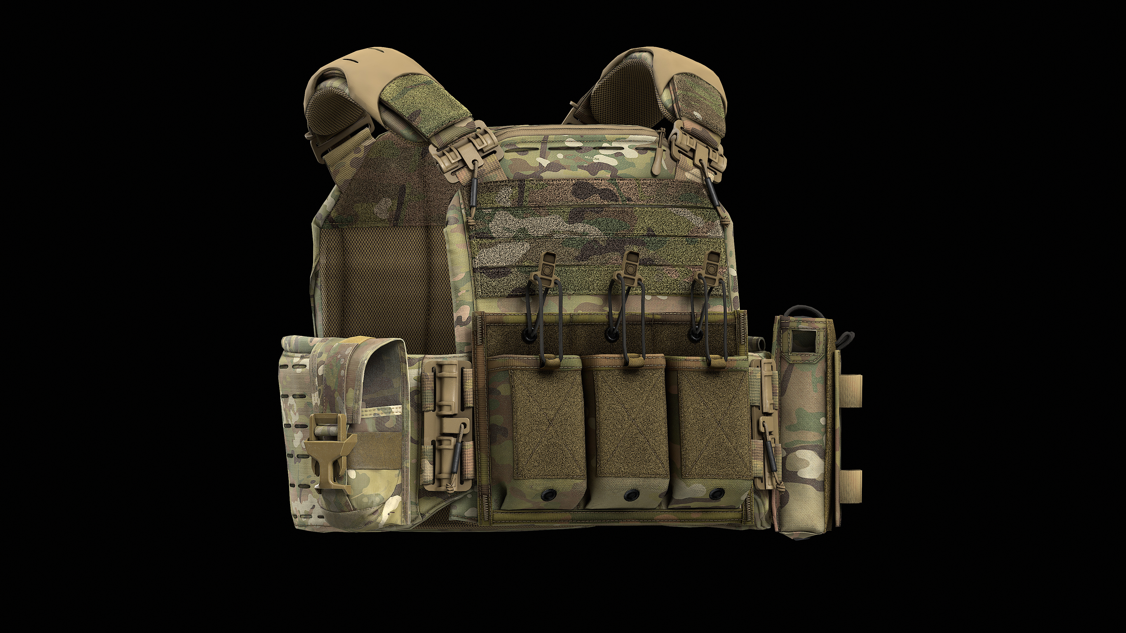 Strandhogg v3 SAPI Cut Plate Carrier  V2 V3 V4 Low-poly 3D model_9