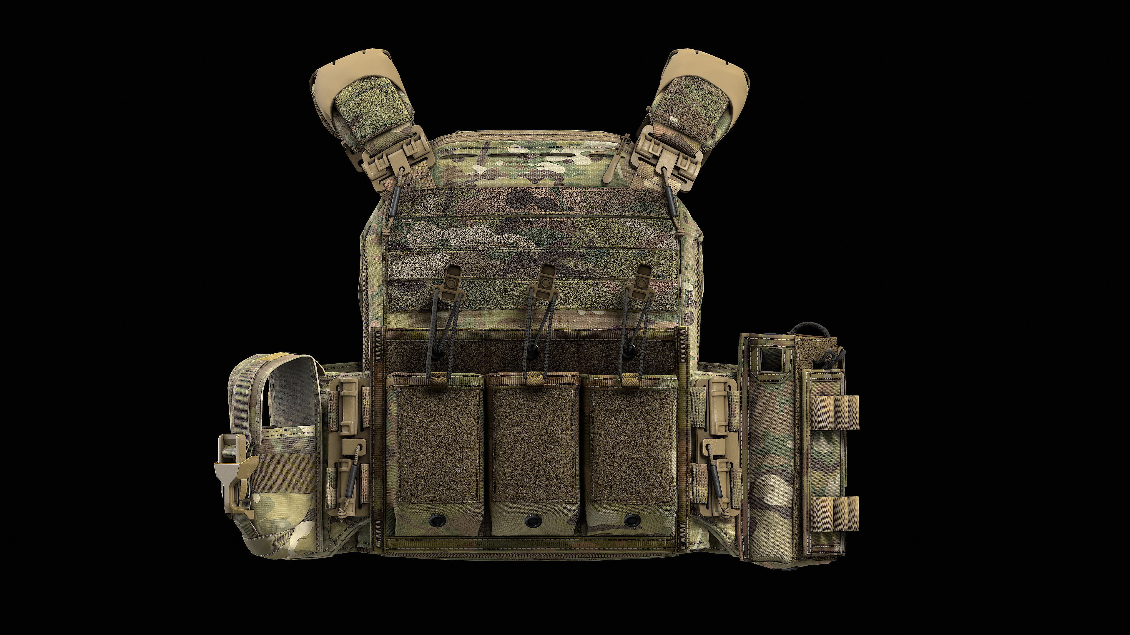Strandhogg v3 SAPI Cut Plate Carrier  V2 V3 V4 Low-poly 3D model_16