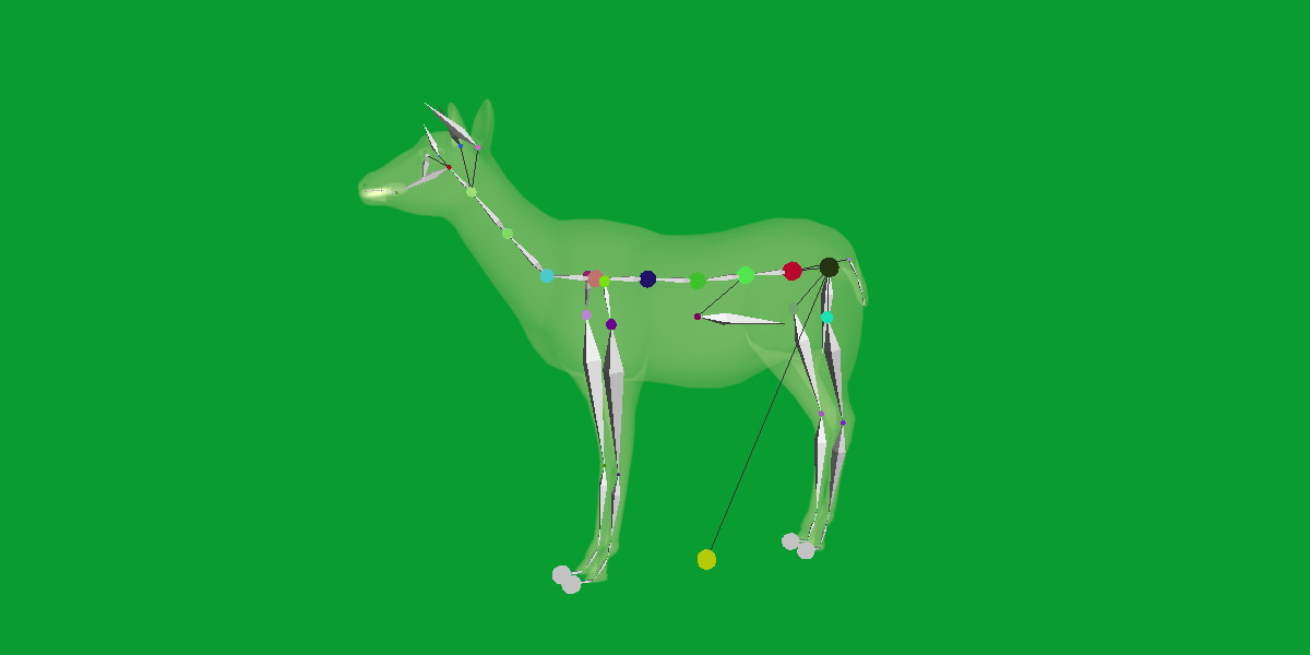 Black Faced Female Impala Low-poly 3D model_27