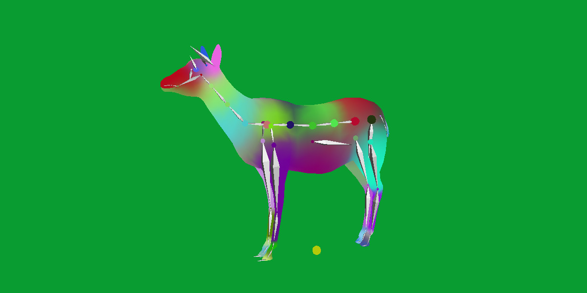 Black Faced Female Impala Low-poly 3D model_28