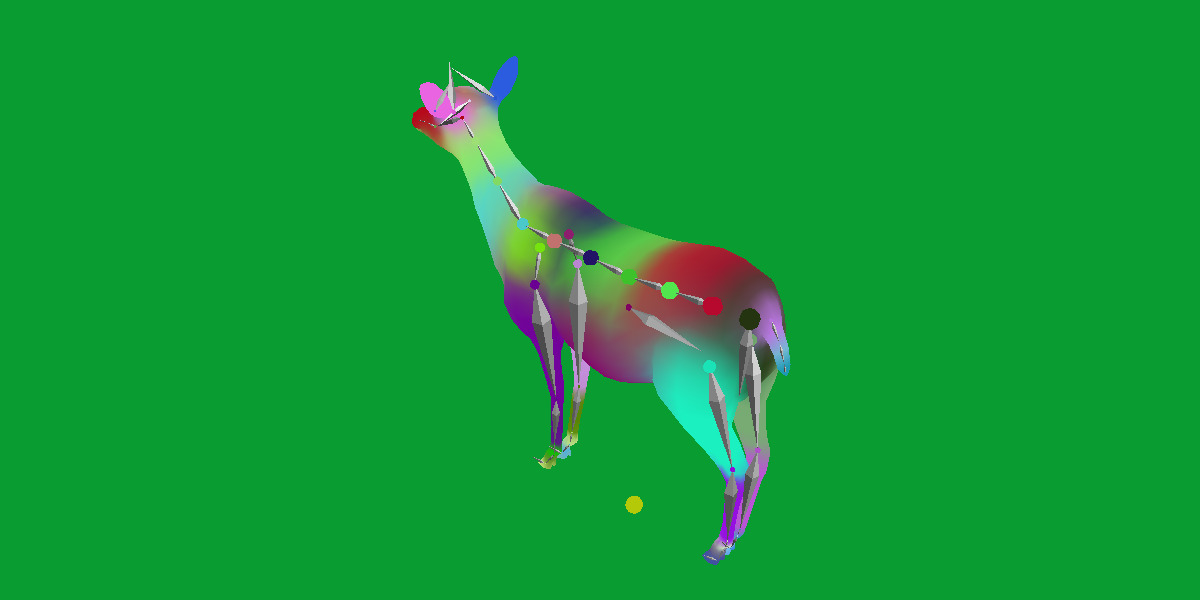 Black Faced Female Impala Low-poly 3D model_9