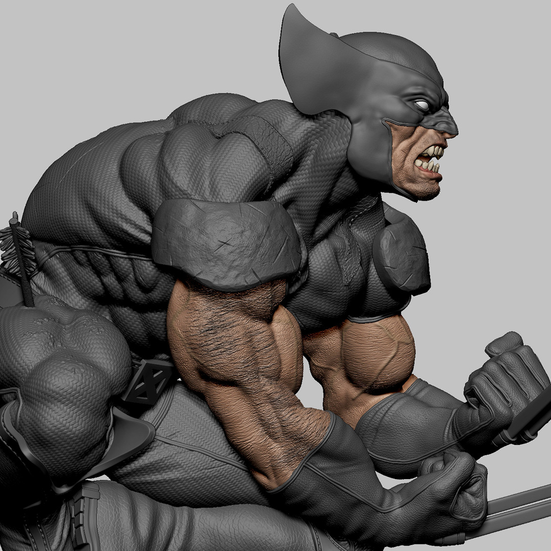Wolverine 3D print model_4