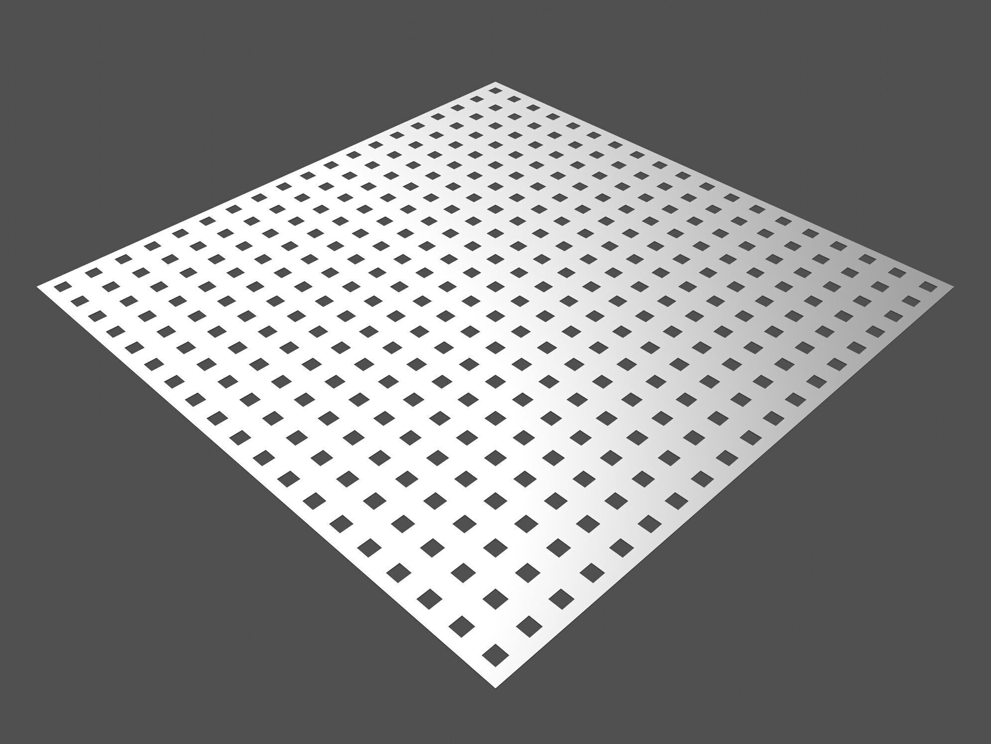 Perforated panel with square hole and 16 percent opening 25O05 3D model_2