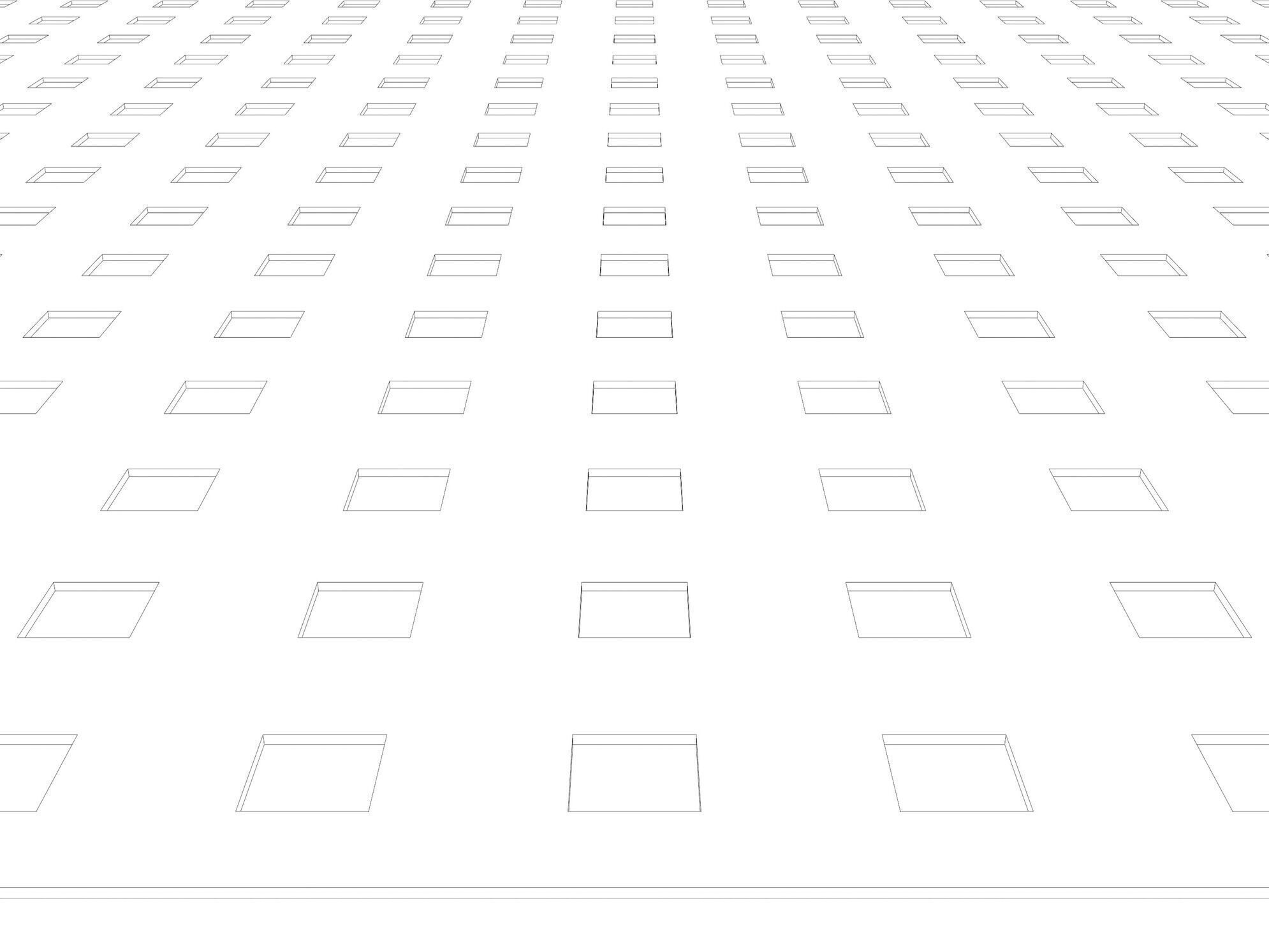 Perforated panel with square hole and 16 percent opening 25O05 3D model_9